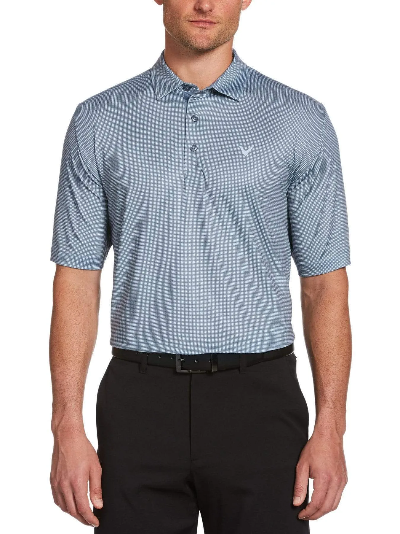 Mens Swing Tech™ Gingham Printed Polo