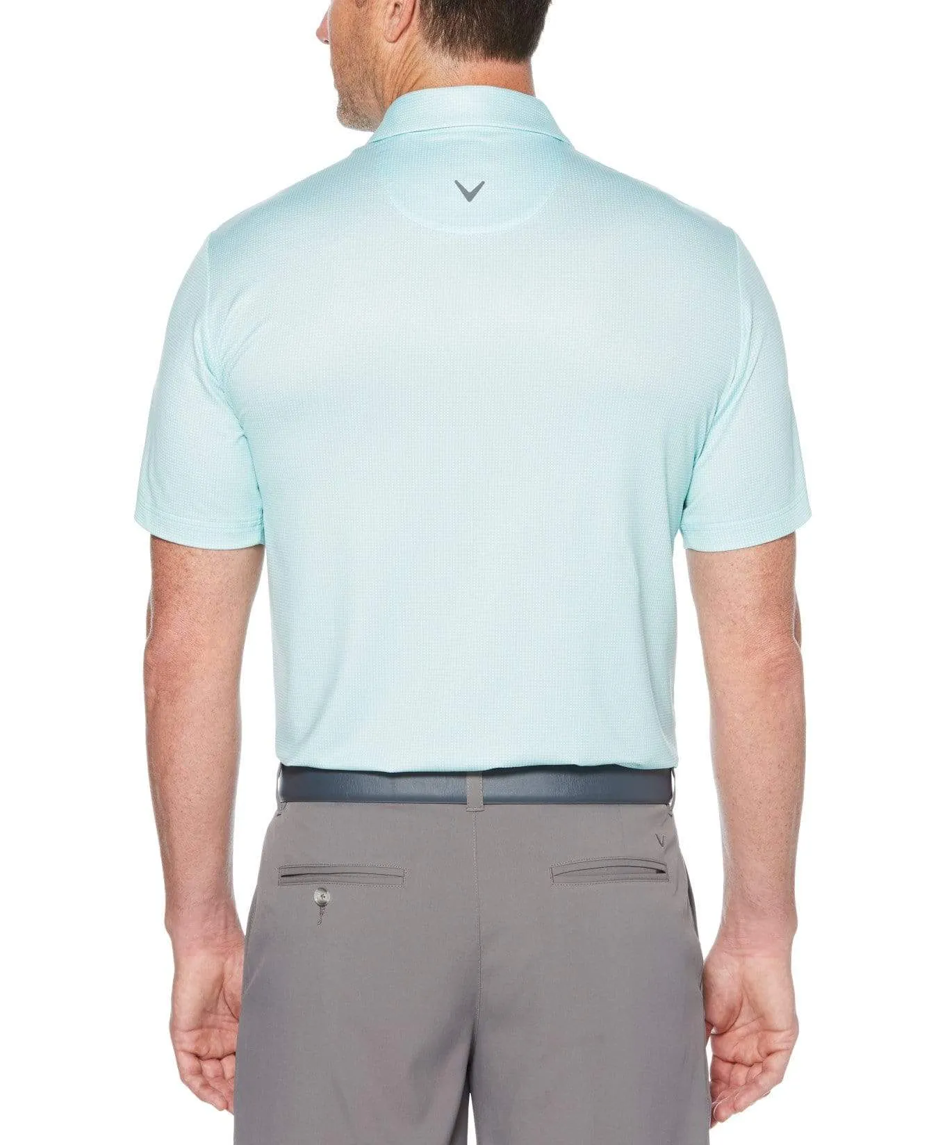Mens Swing Tech™ Gingham Printed Polo