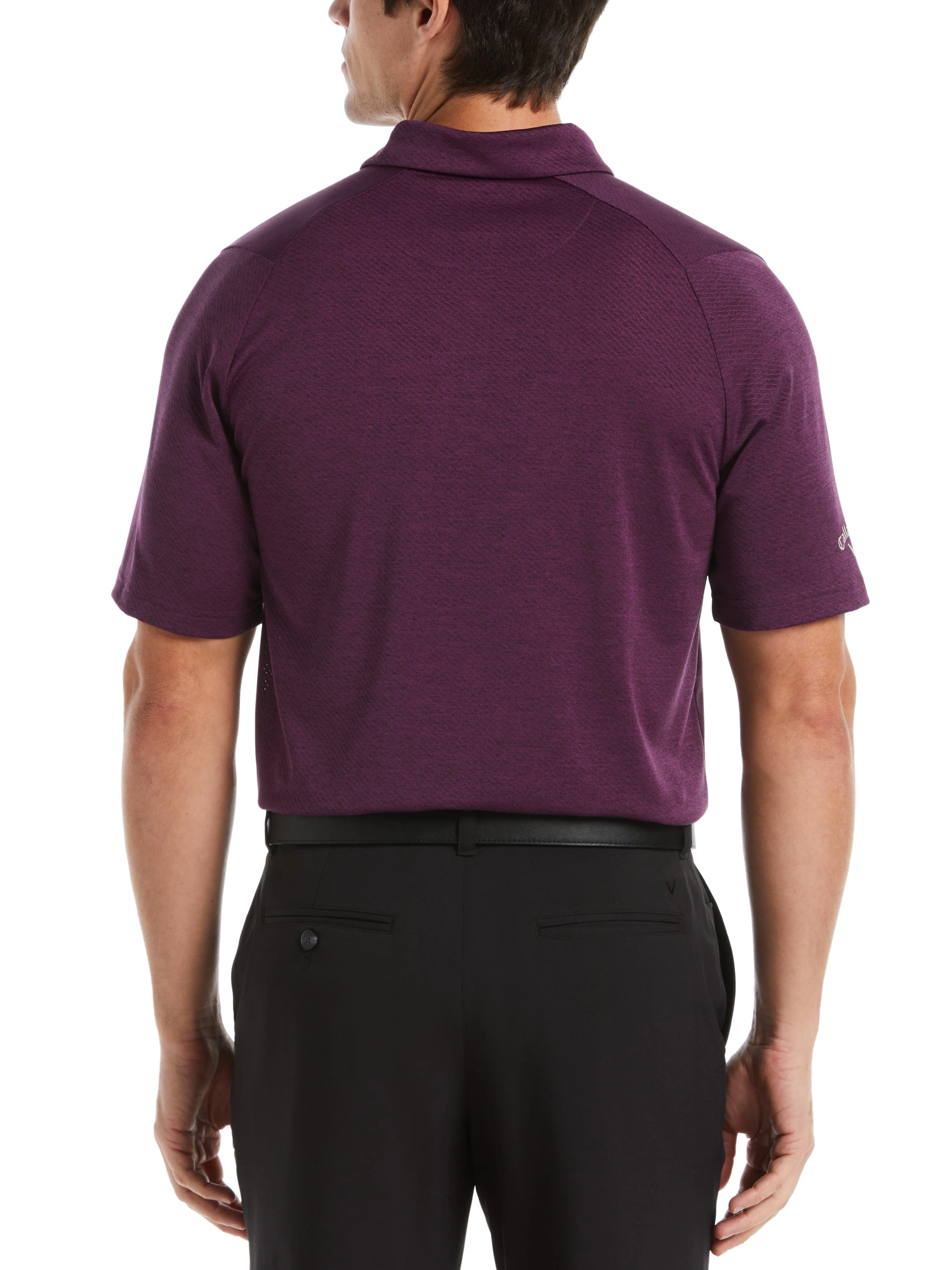 Mens Swing Tech™ Ventilated Heather Jacquard Polo