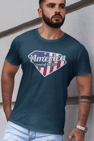 Men's T-Shirt - America Land Of The Free (Made in the USA)