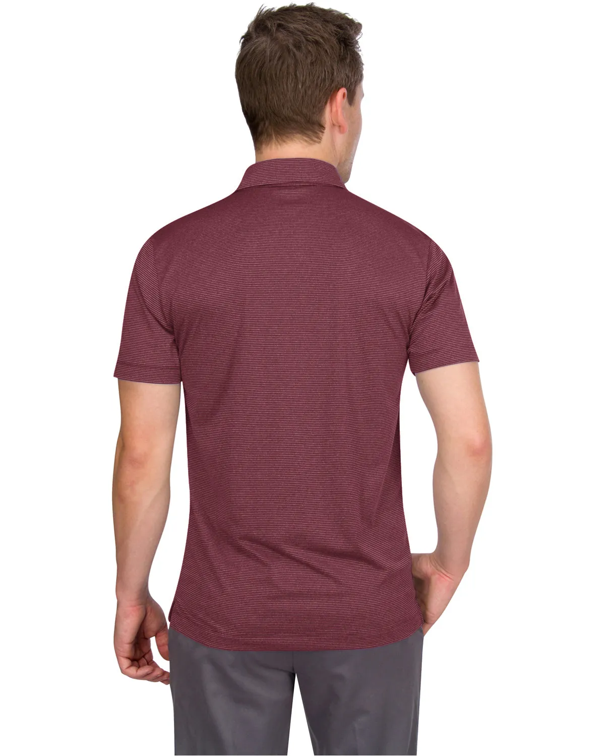 Men’s Thin-Striped Golf Polo Shirt