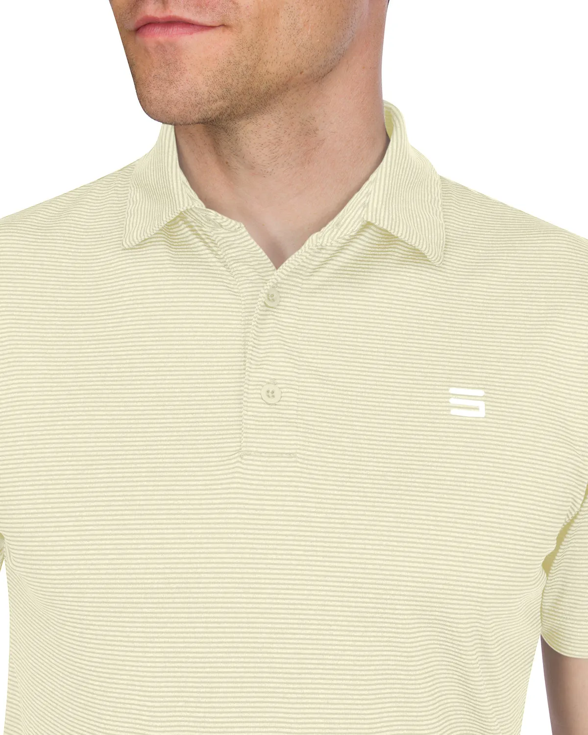 Men’s Thin-Striped Golf Polo Shirt