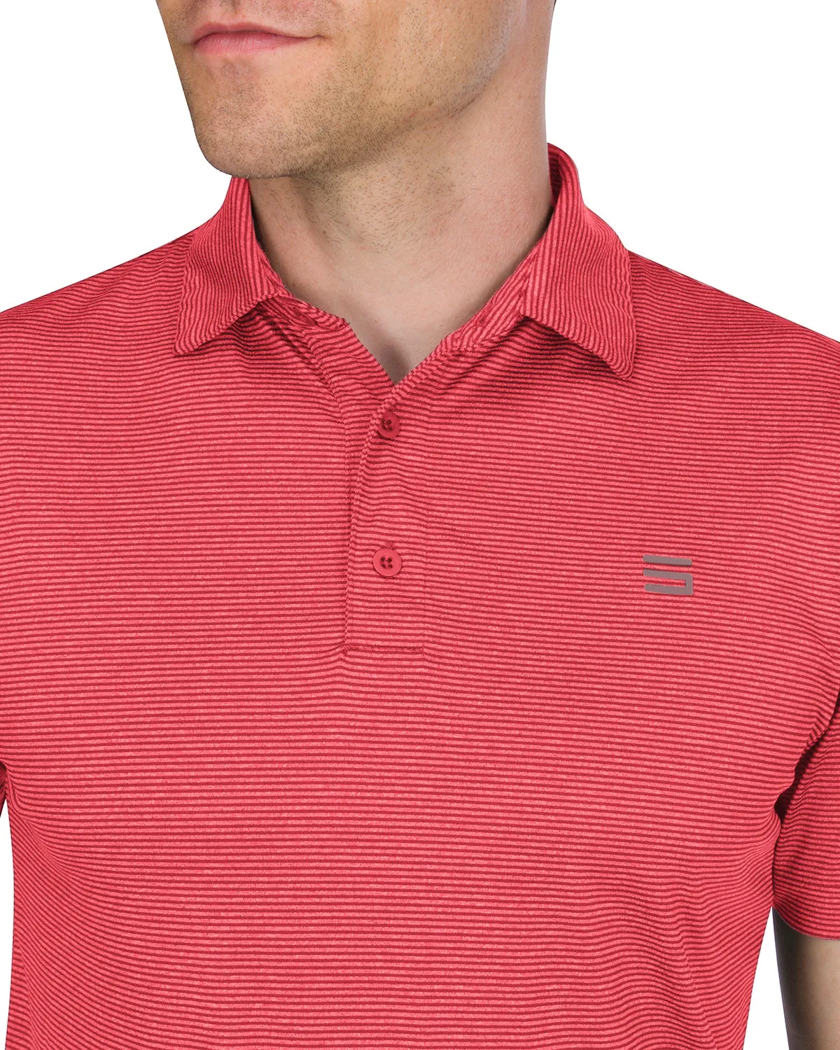 Men’s Thin-Striped Golf Polo Shirt