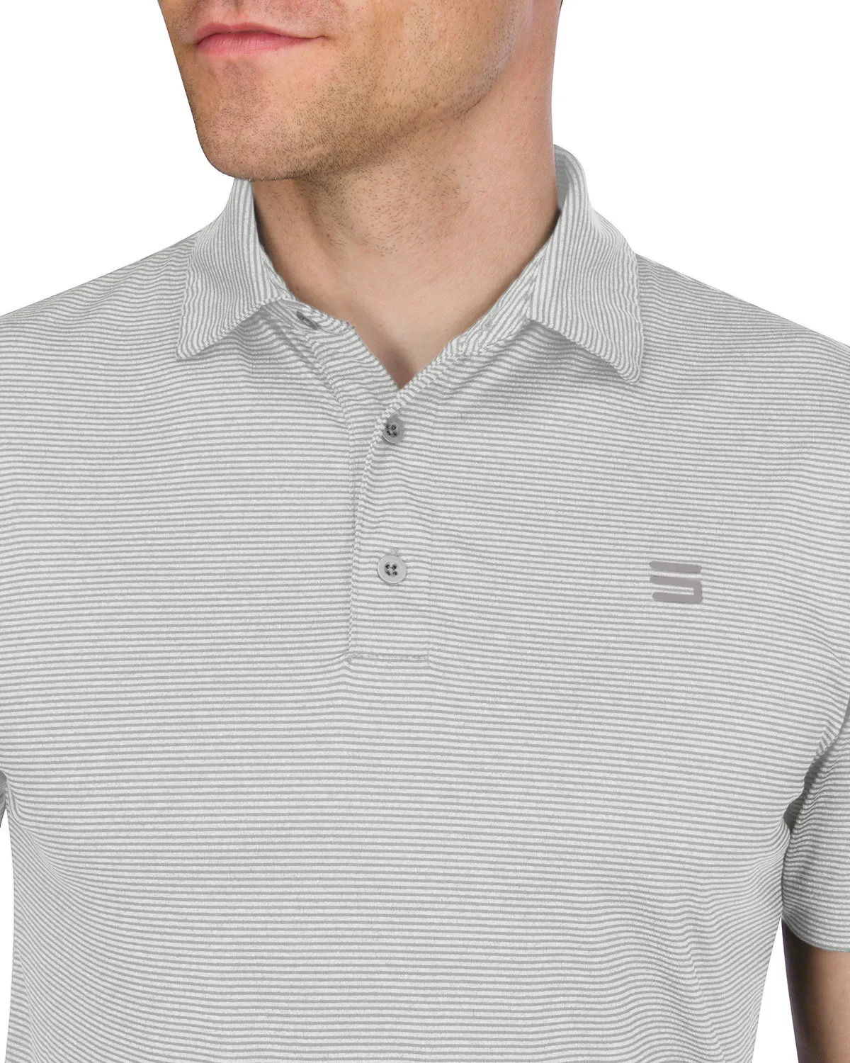 Men’s Thin-Striped Golf Polo Shirt