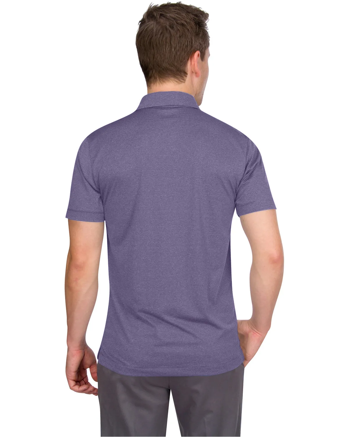 Men’s Thin-Striped Golf Polo Shirt