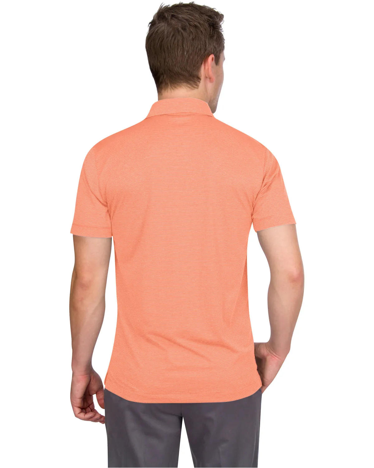 Men’s Thin-Striped Golf Polo Shirt