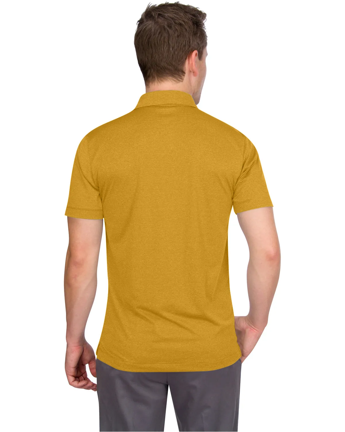 Men’s Thin-Striped Golf Polo Shirt