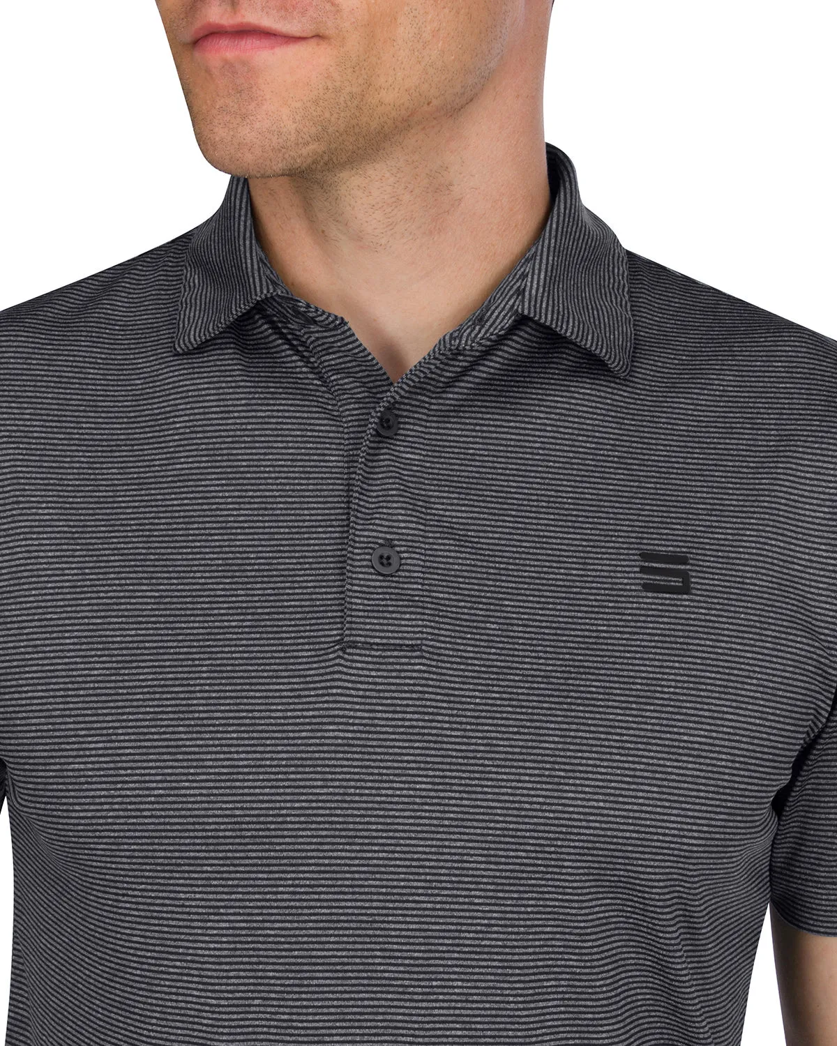Men’s Thin-Striped Golf Polo Shirt