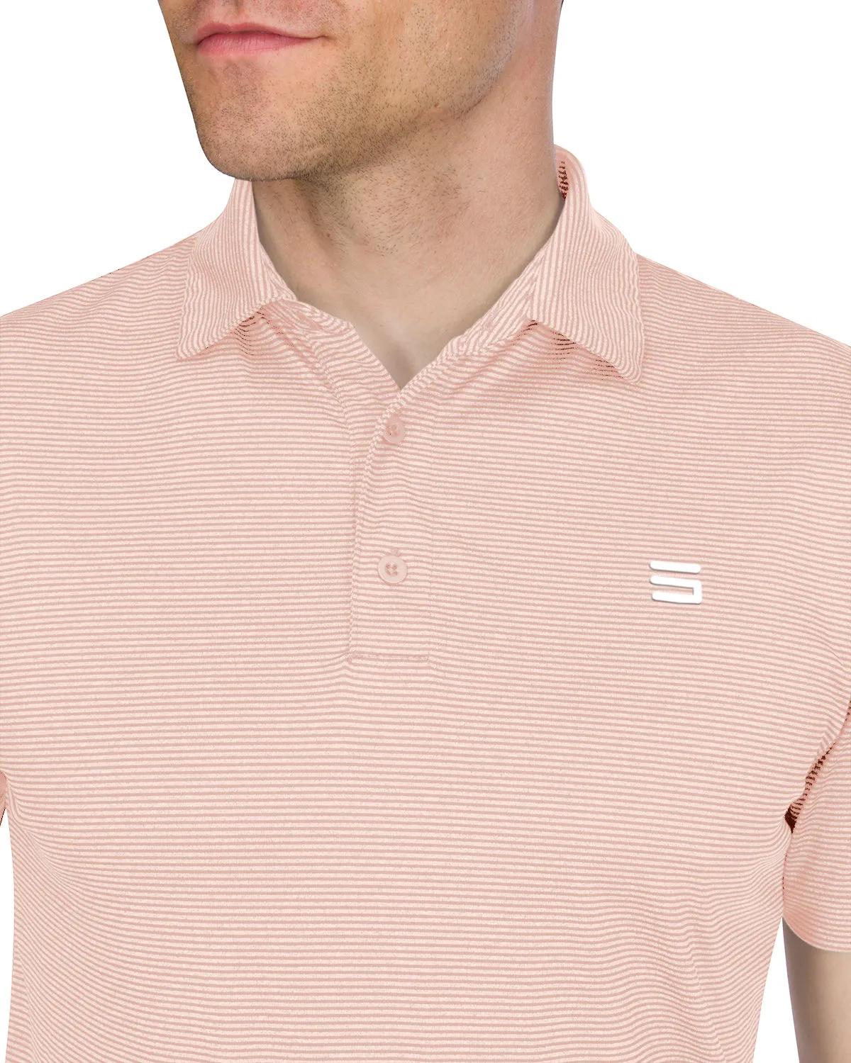 Men’s Thin-Striped Golf Polo Shirt