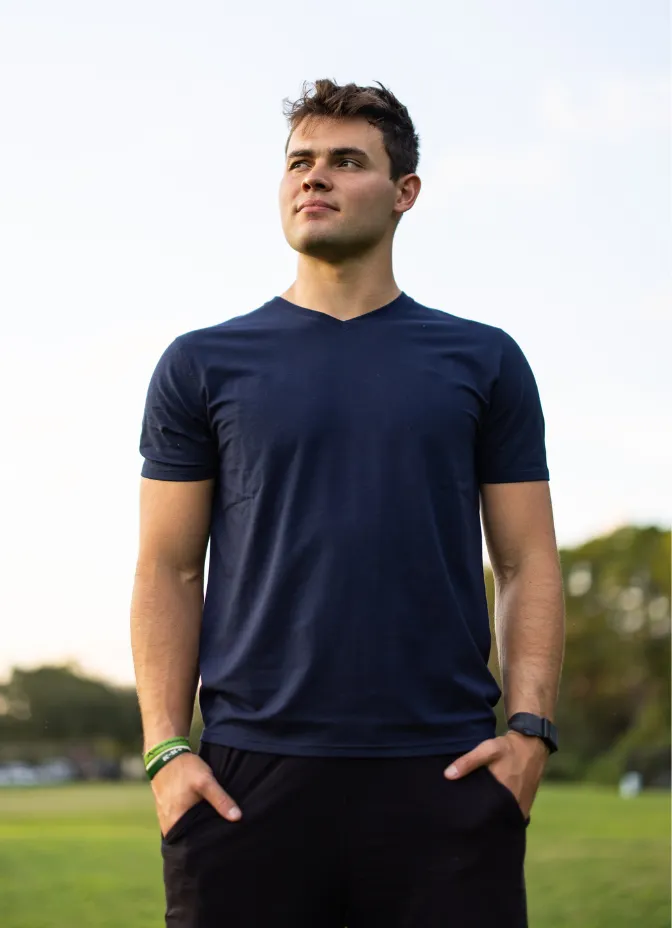 Men's V-Neck Short Sleeve Tee