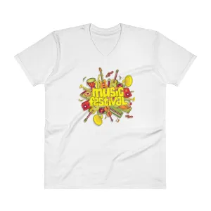 Men's V- Neck T Shirt - The Musical Festival