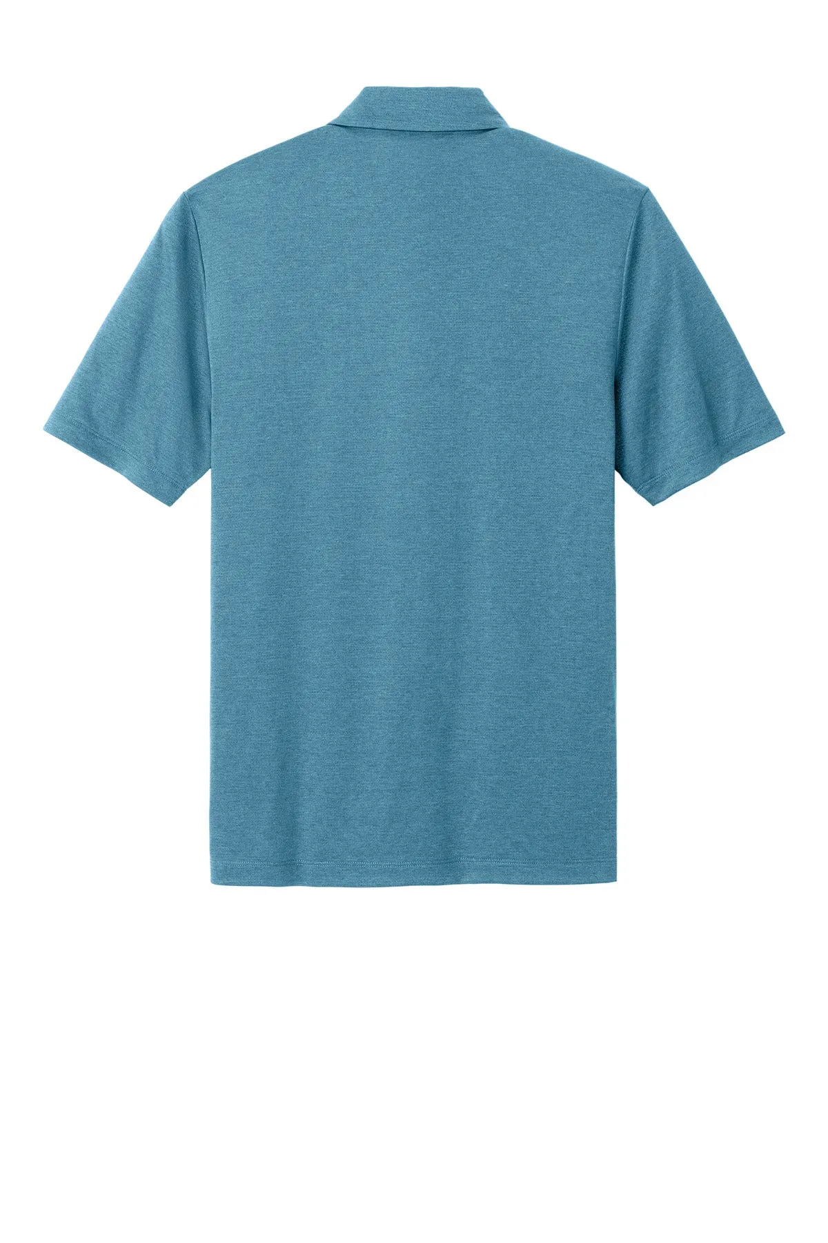 Mercer Mettle Recharge Jersey Polo MM1020 Harbor Blue Heather