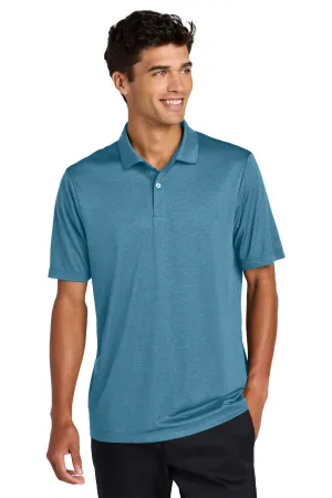 Mercer Mettle Recharge Jersey Polo MM1020 Harbor Blue Heather