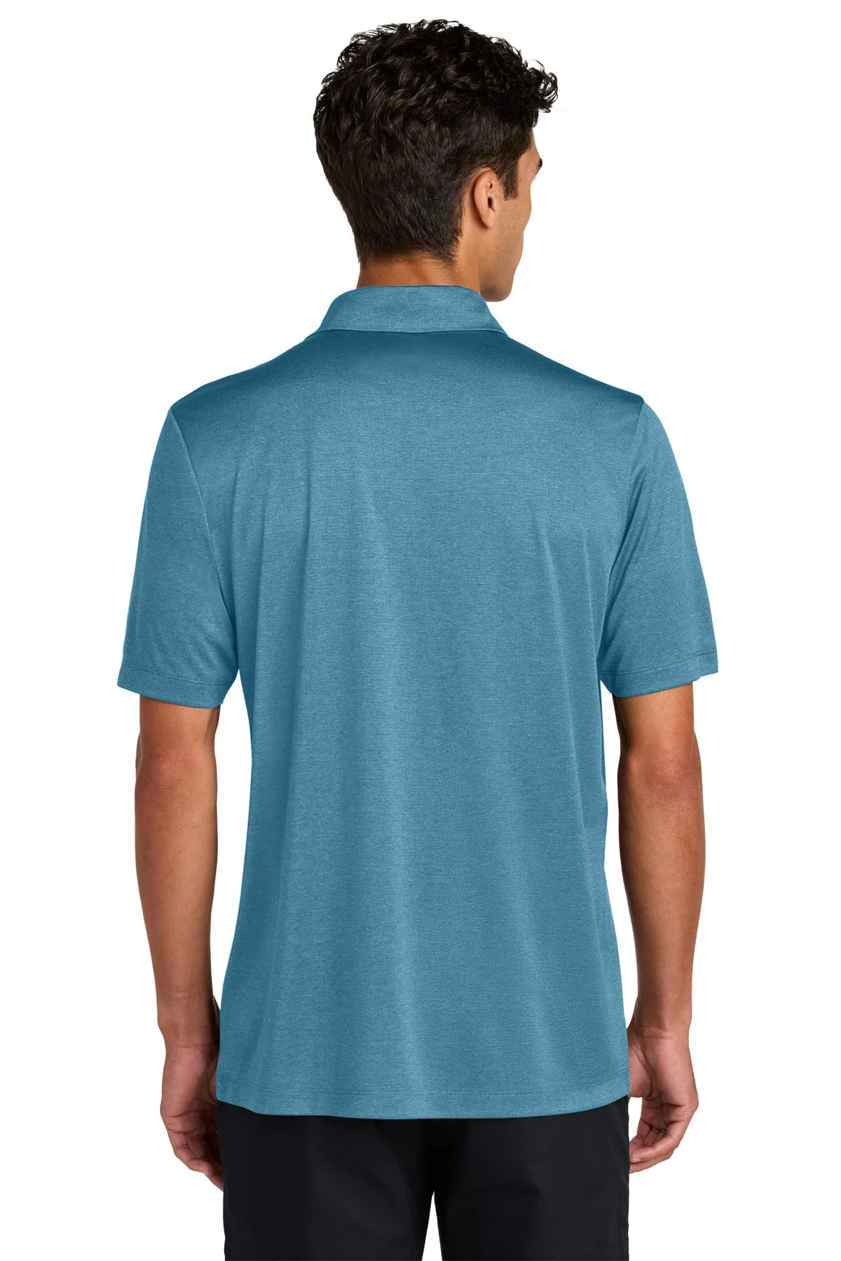 Mercer Mettle Recharge Jersey Polo MM1020 Harbor Blue Heather