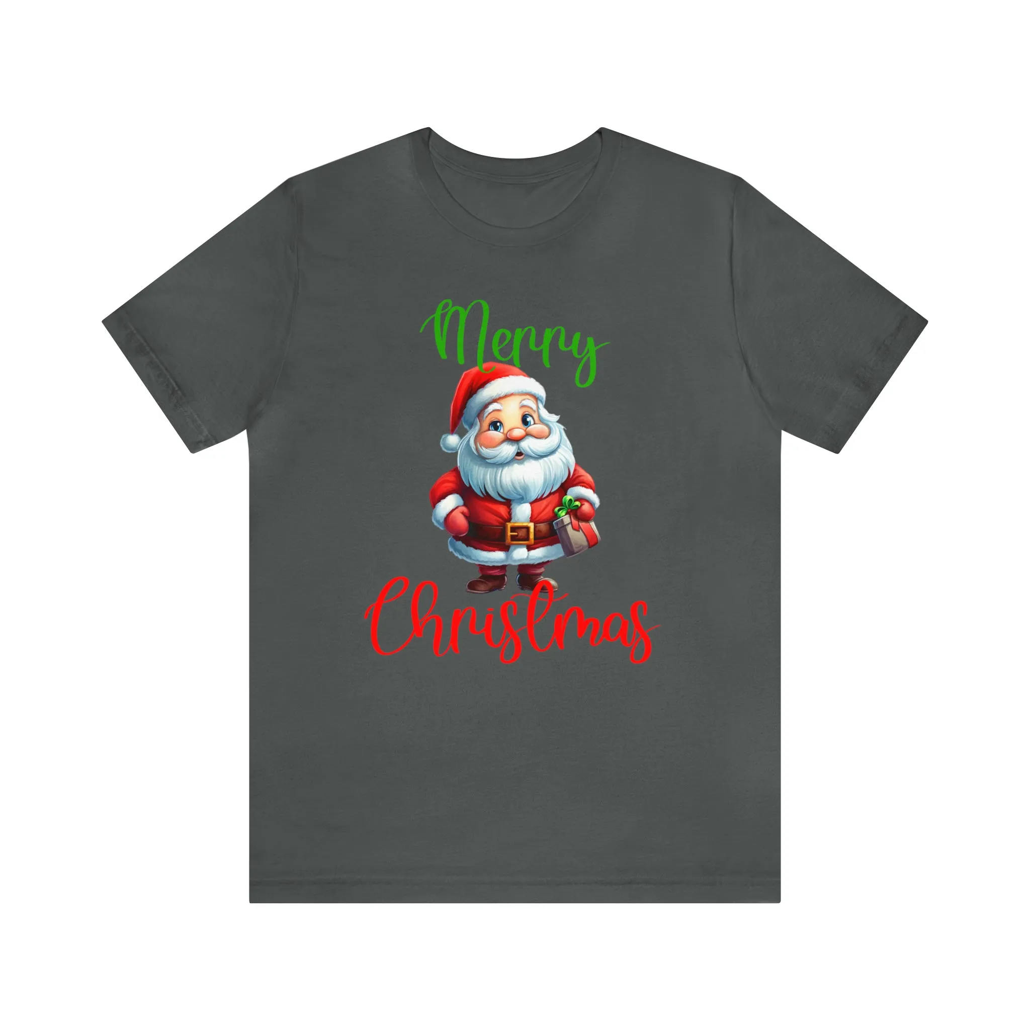 Merry Christmas from Santa T-Shirt | Festive XMas Tee |  Bella Canvas 3001 Unisex | Happy Holidays Short Sleeve Tshirt