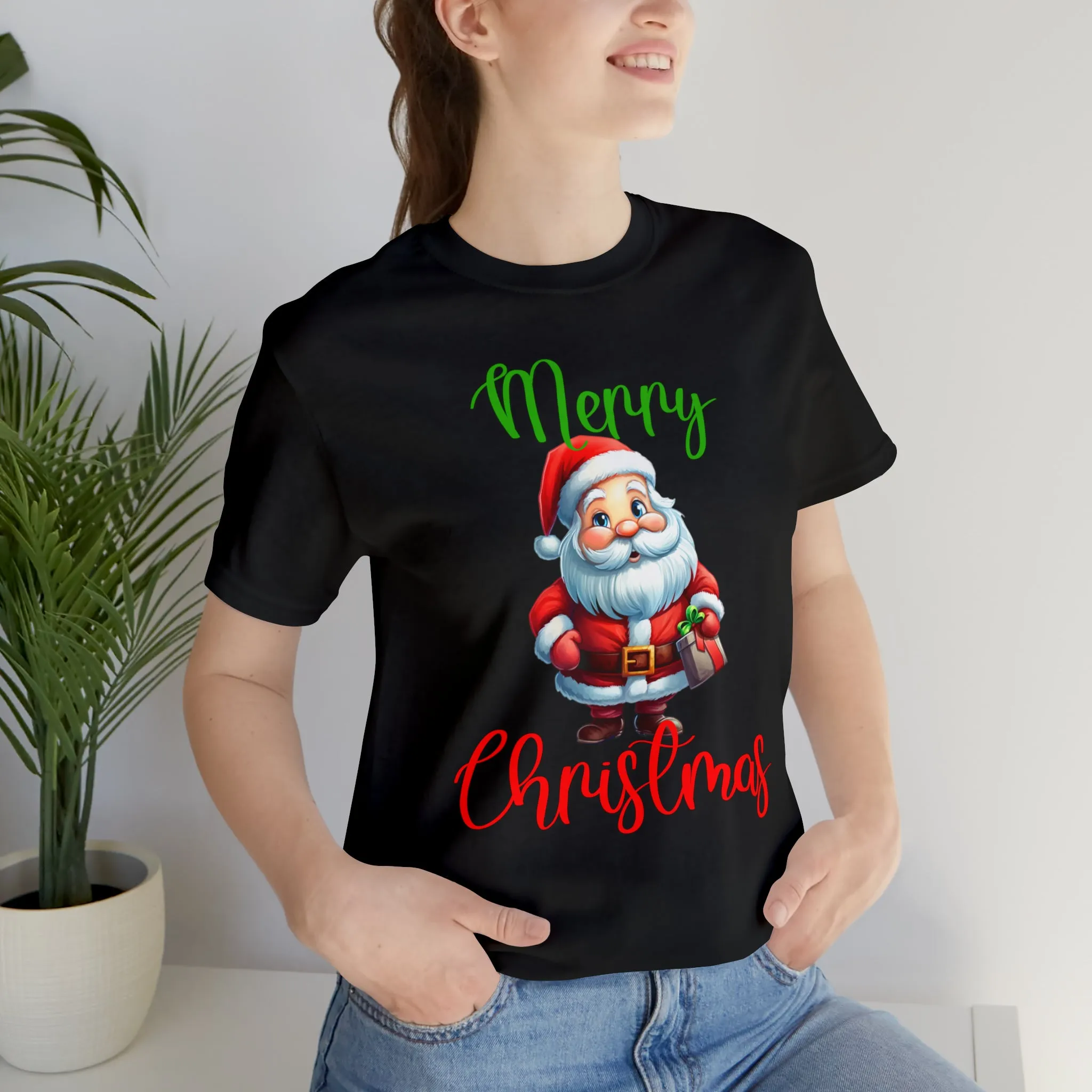 Merry Christmas from Santa T-Shirt | Festive XMas Tee |  Bella Canvas 3001 Unisex | Happy Holidays Short Sleeve Tshirt