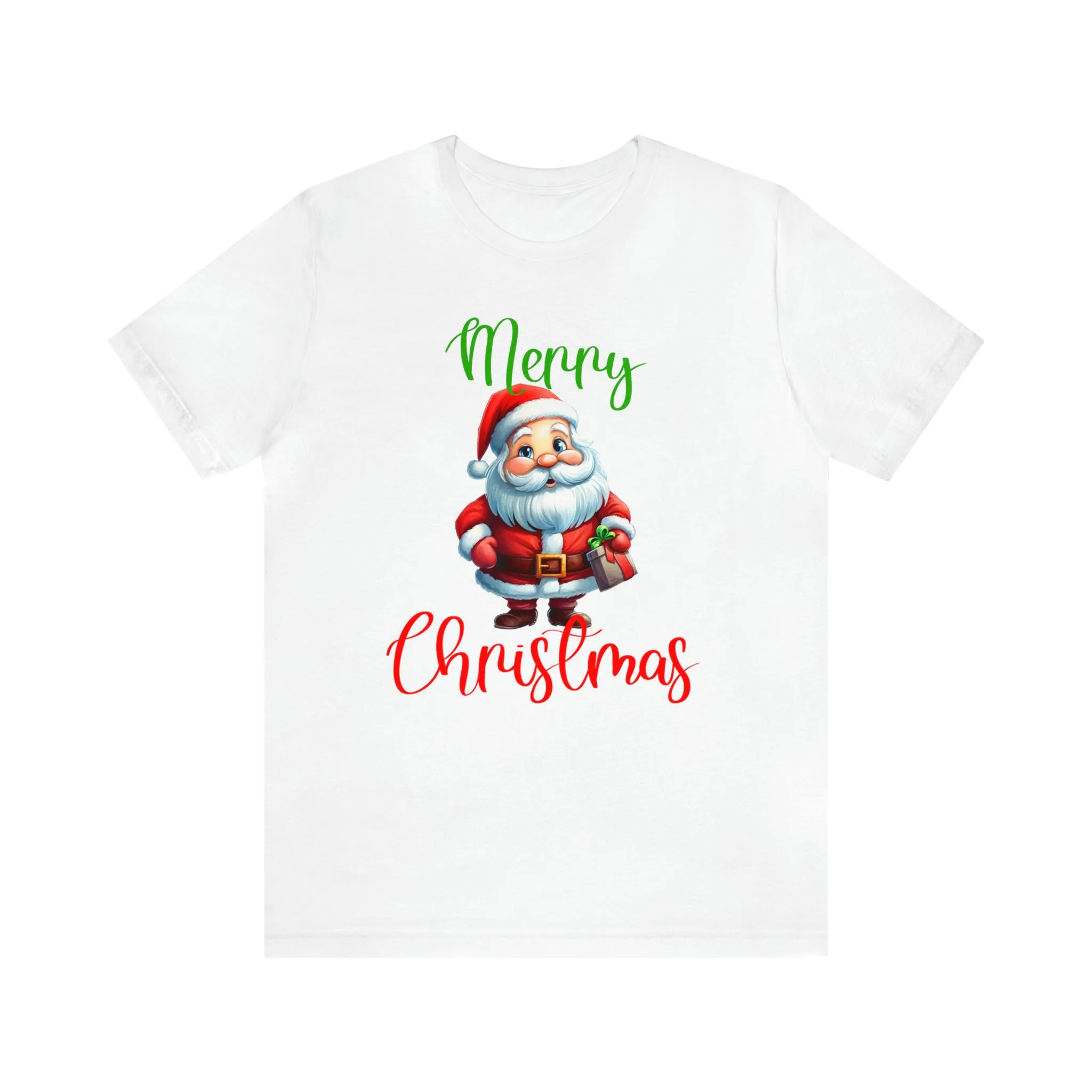 Merry Christmas from Santa T-Shirt | Festive XMas Tee |  Bella Canvas 3001 Unisex | Happy Holidays Short Sleeve Tshirt