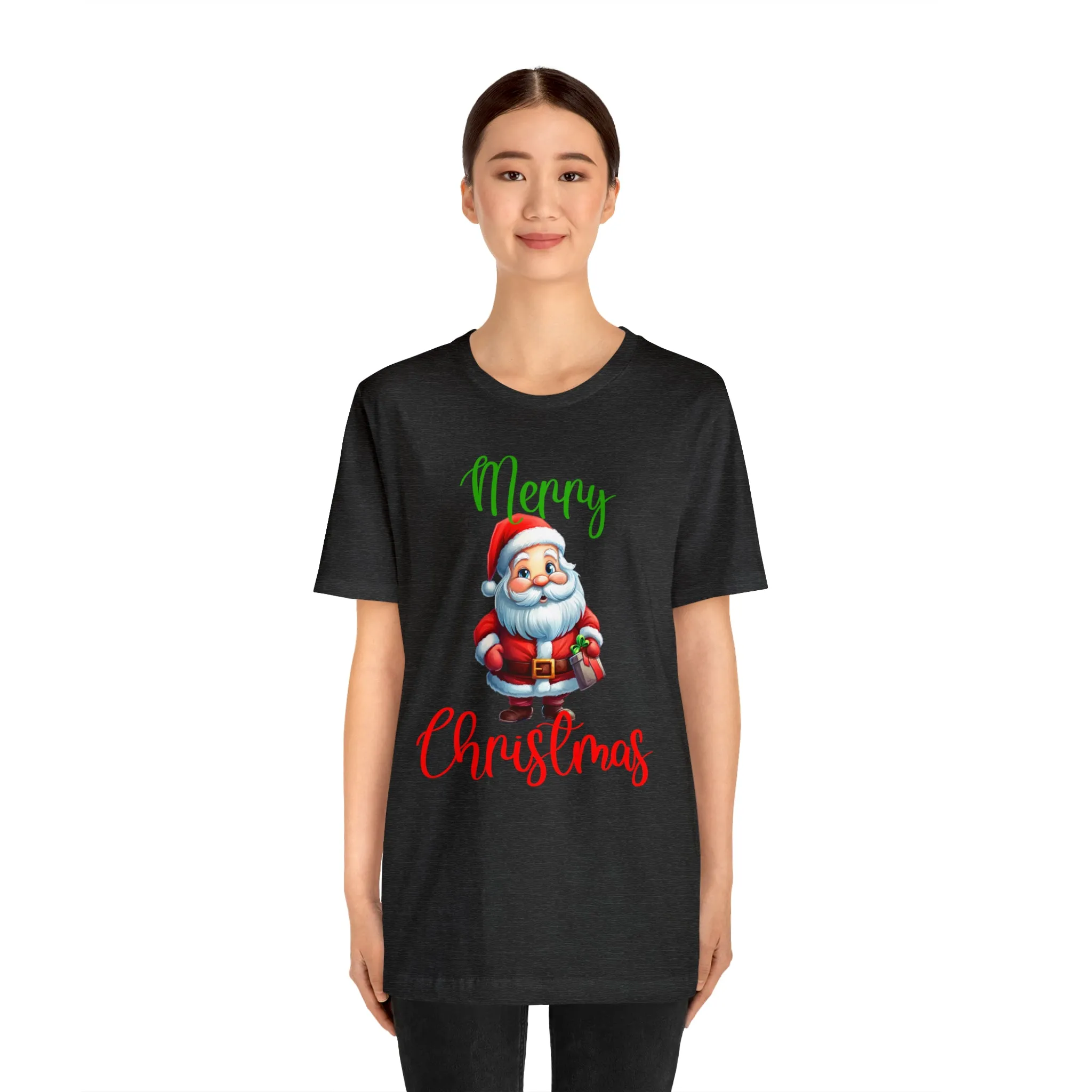 Merry Christmas from Santa T-Shirt | Festive XMas Tee |  Bella Canvas 3001 Unisex | Happy Holidays Short Sleeve Tshirt