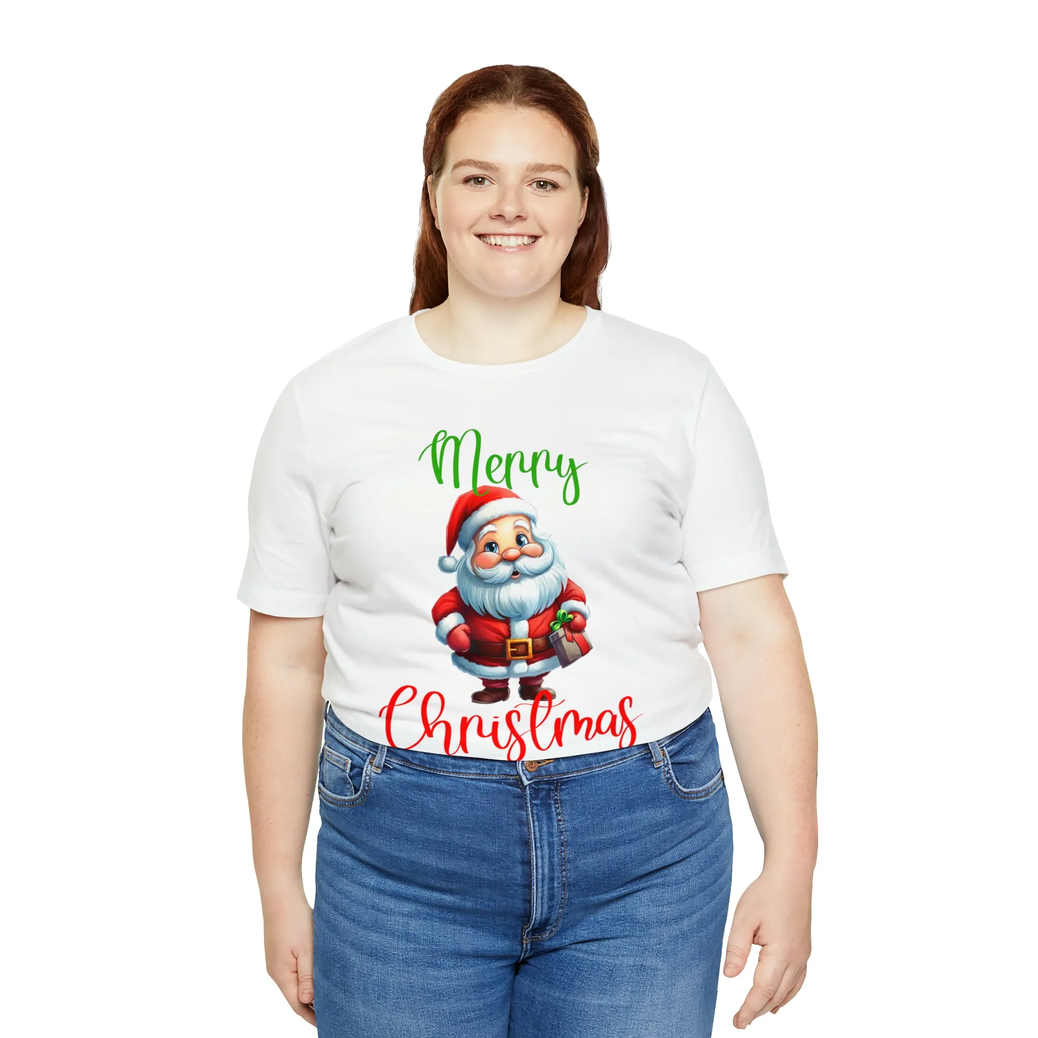 Merry Christmas from Santa T-Shirt | Festive XMas Tee |  Bella Canvas 3001 Unisex | Happy Holidays Short Sleeve Tshirt