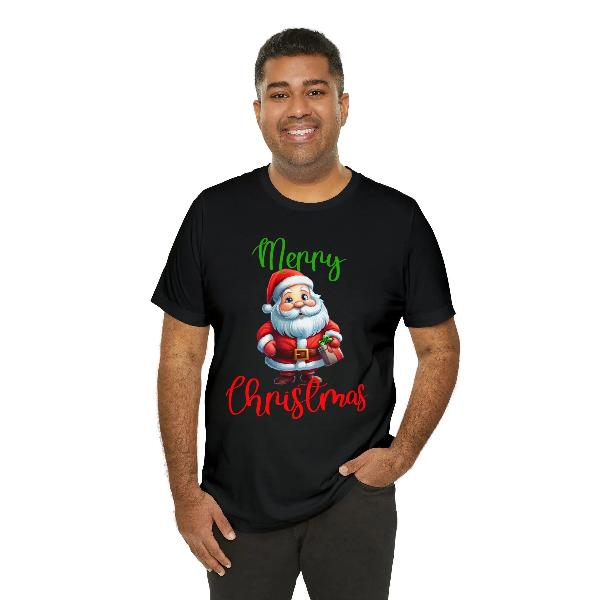 Merry Christmas from Santa T-Shirt | Festive XMas Tee |  Bella Canvas 3001 Unisex | Happy Holidays Short Sleeve Tshirt