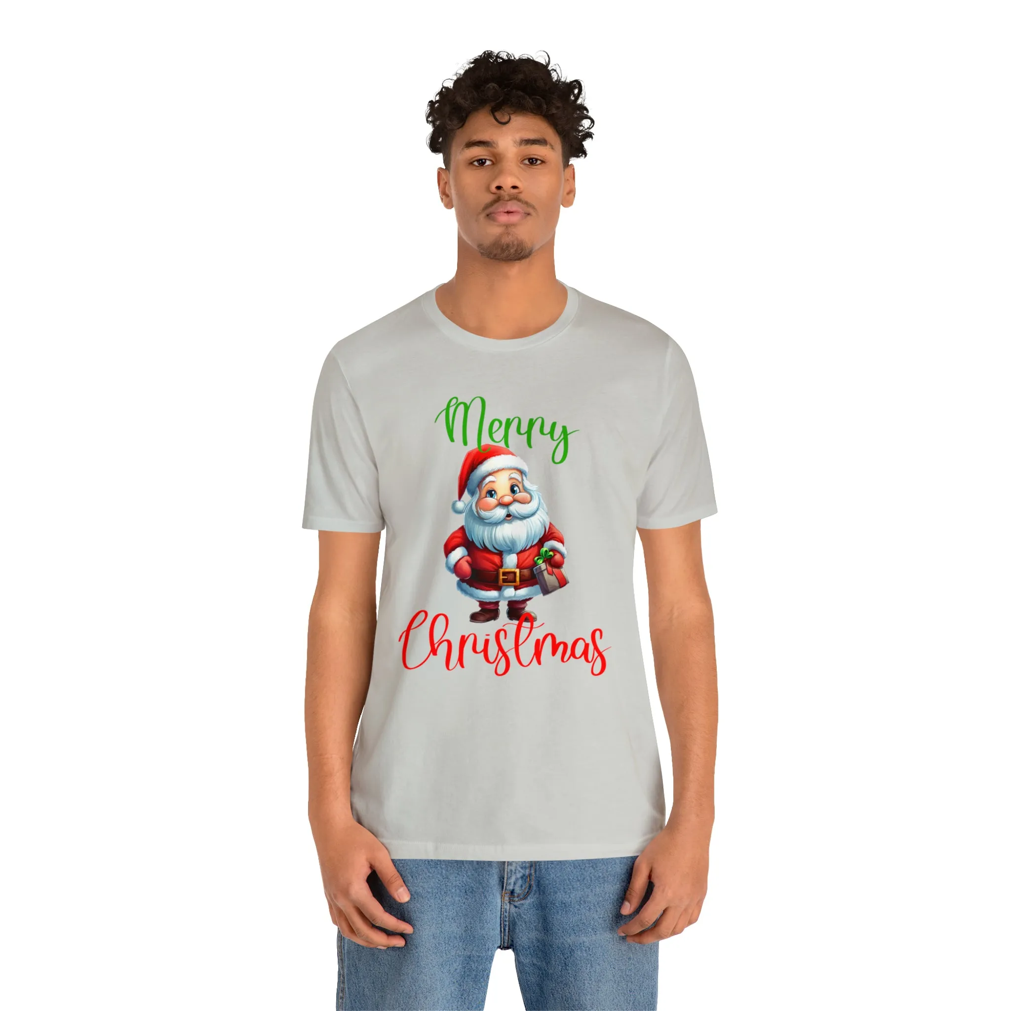 Merry Christmas from Santa T-Shirt | Festive XMas Tee |  Bella Canvas 3001 Unisex | Happy Holidays Short Sleeve Tshirt