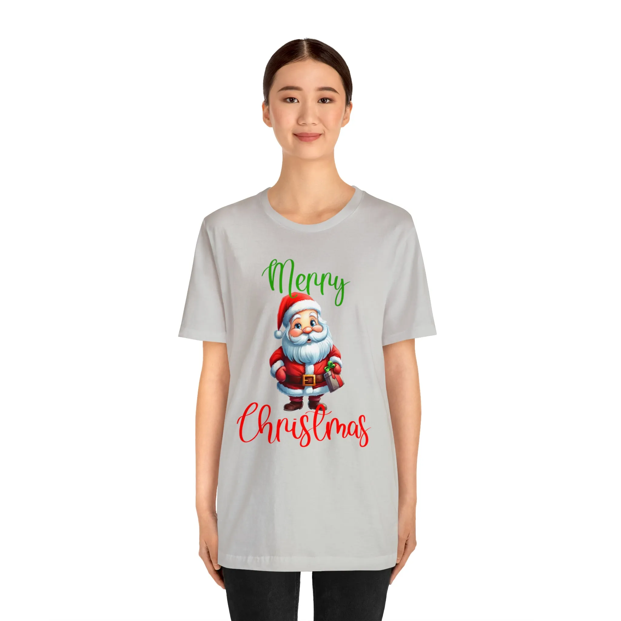 Merry Christmas from Santa T-Shirt | Festive XMas Tee |  Bella Canvas 3001 Unisex | Happy Holidays Short Sleeve Tshirt