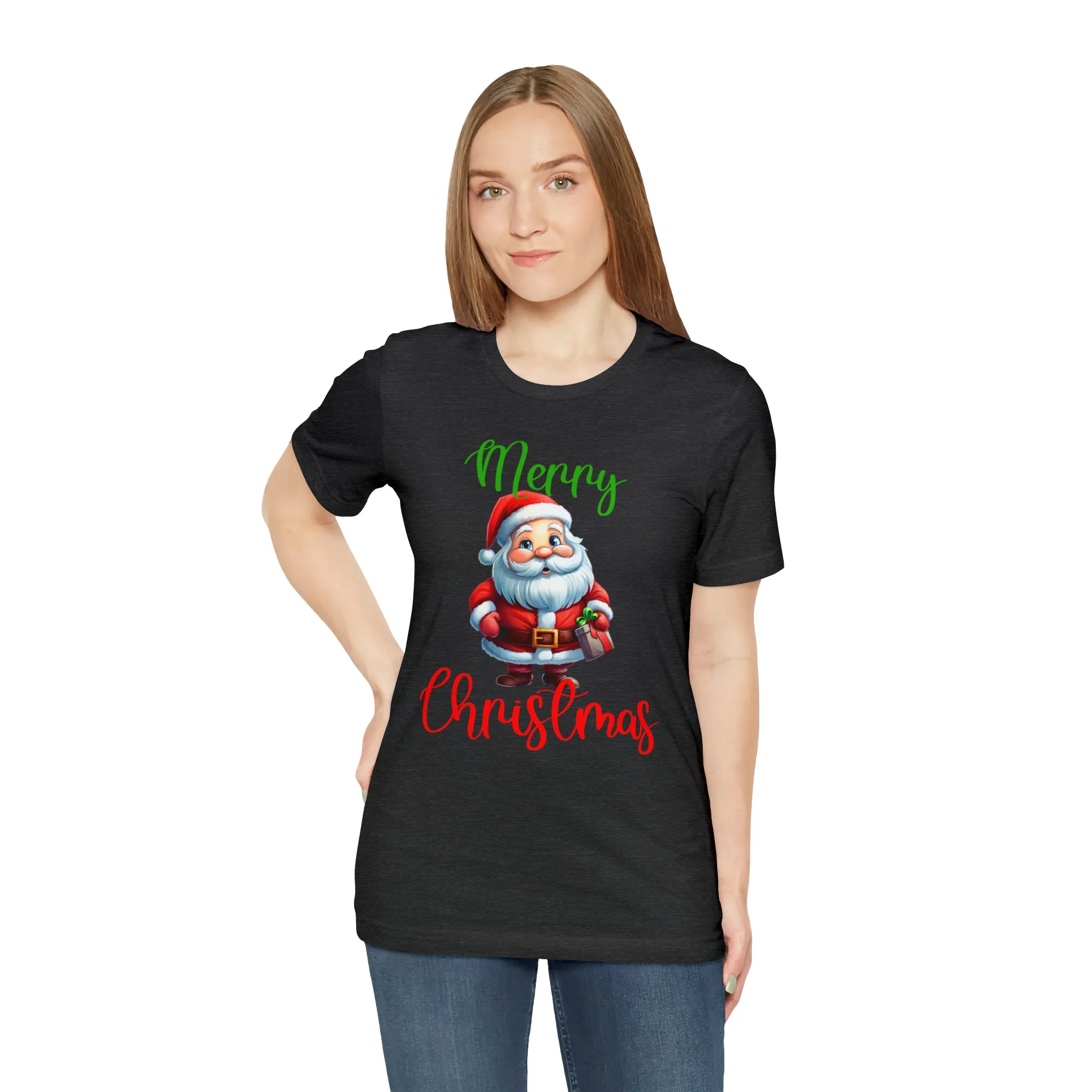 Merry Christmas from Santa T-Shirt | Festive XMas Tee |  Bella Canvas 3001 Unisex | Happy Holidays Short Sleeve Tshirt