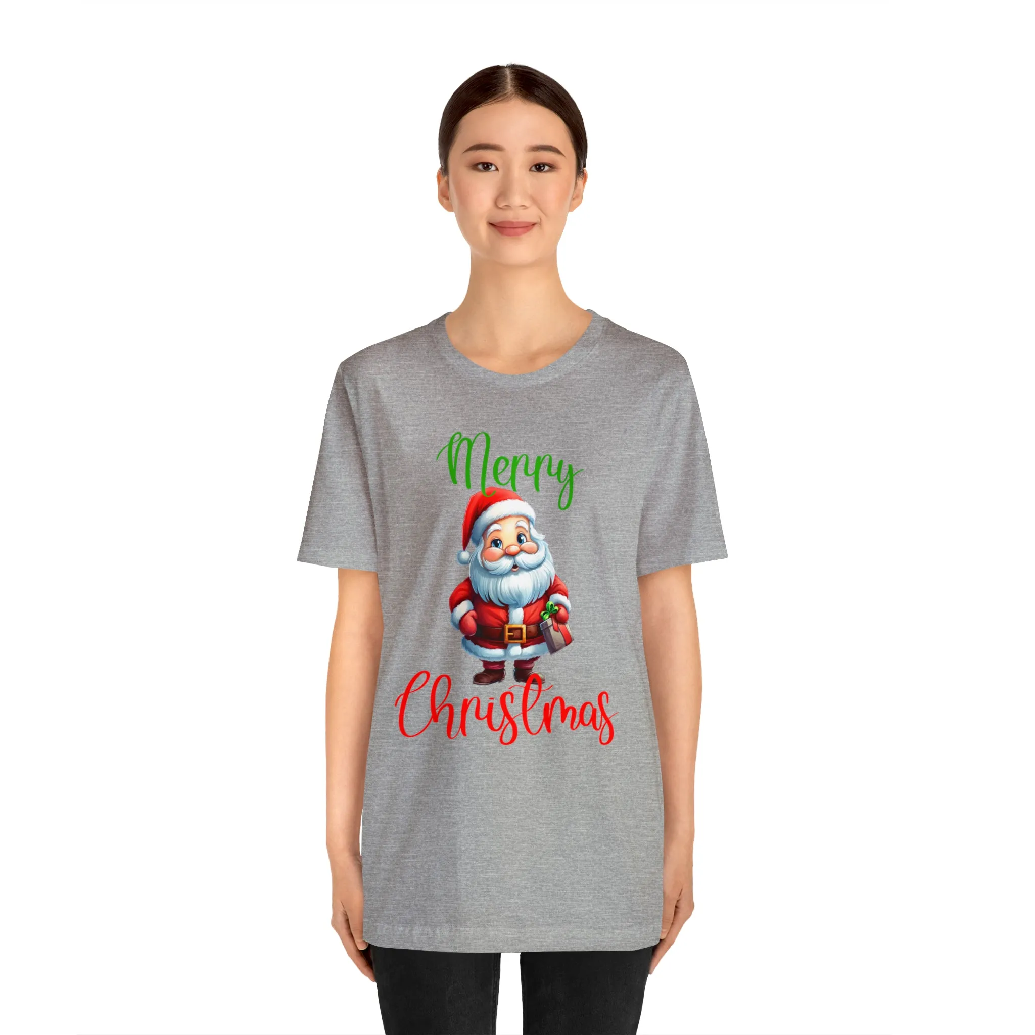 Merry Christmas from Santa T-Shirt | Festive XMas Tee |  Bella Canvas 3001 Unisex | Happy Holidays Short Sleeve Tshirt