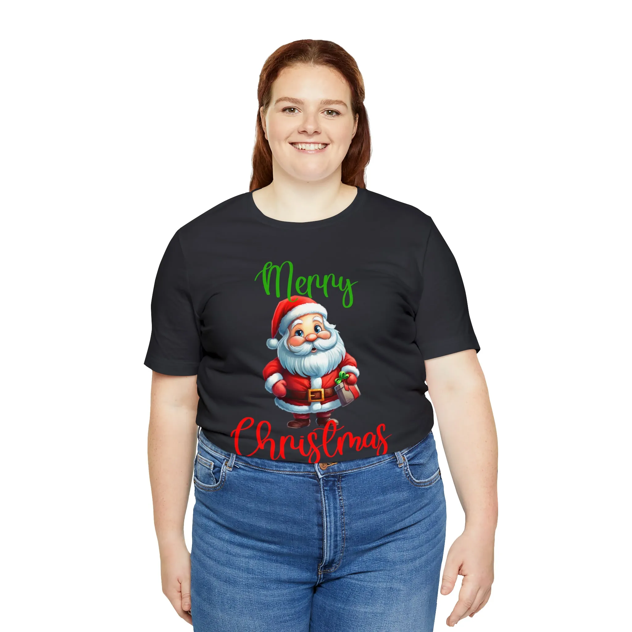 Merry Christmas from Santa T-Shirt | Festive XMas Tee |  Bella Canvas 3001 Unisex | Happy Holidays Short Sleeve Tshirt