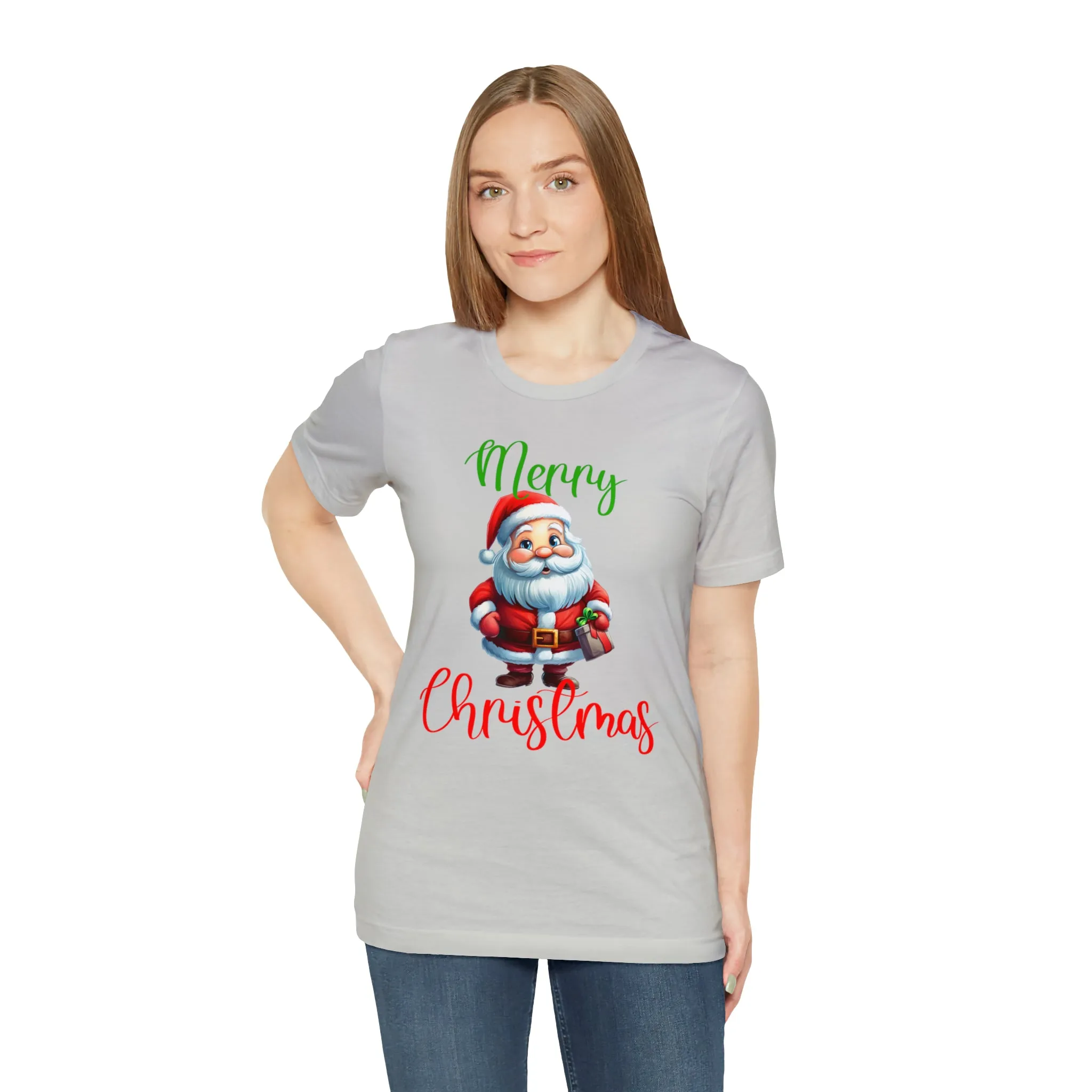 Merry Christmas from Santa T-Shirt | Festive XMas Tee |  Bella Canvas 3001 Unisex | Happy Holidays Short Sleeve Tshirt