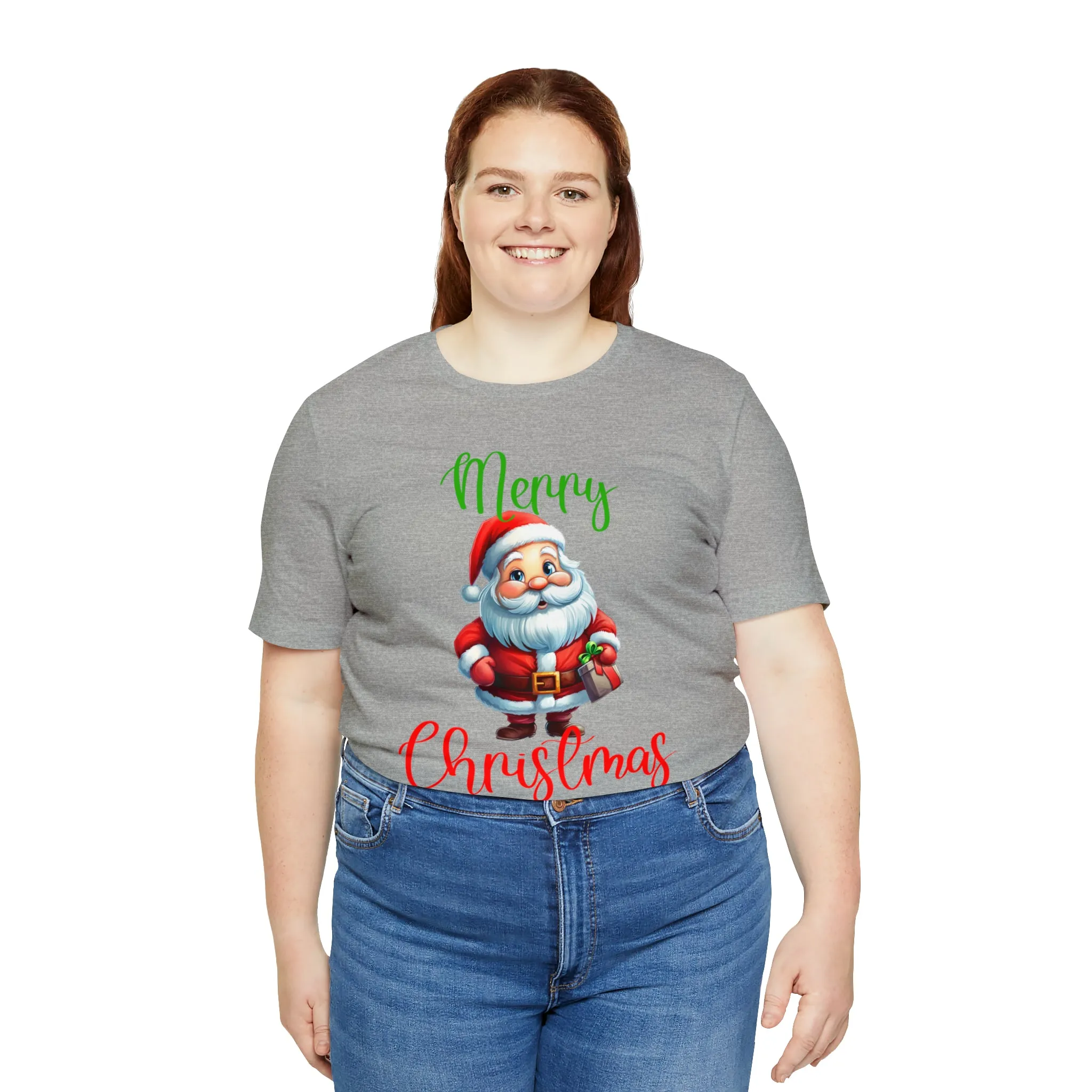 Merry Christmas from Santa T-Shirt | Festive XMas Tee |  Bella Canvas 3001 Unisex | Happy Holidays Short Sleeve Tshirt