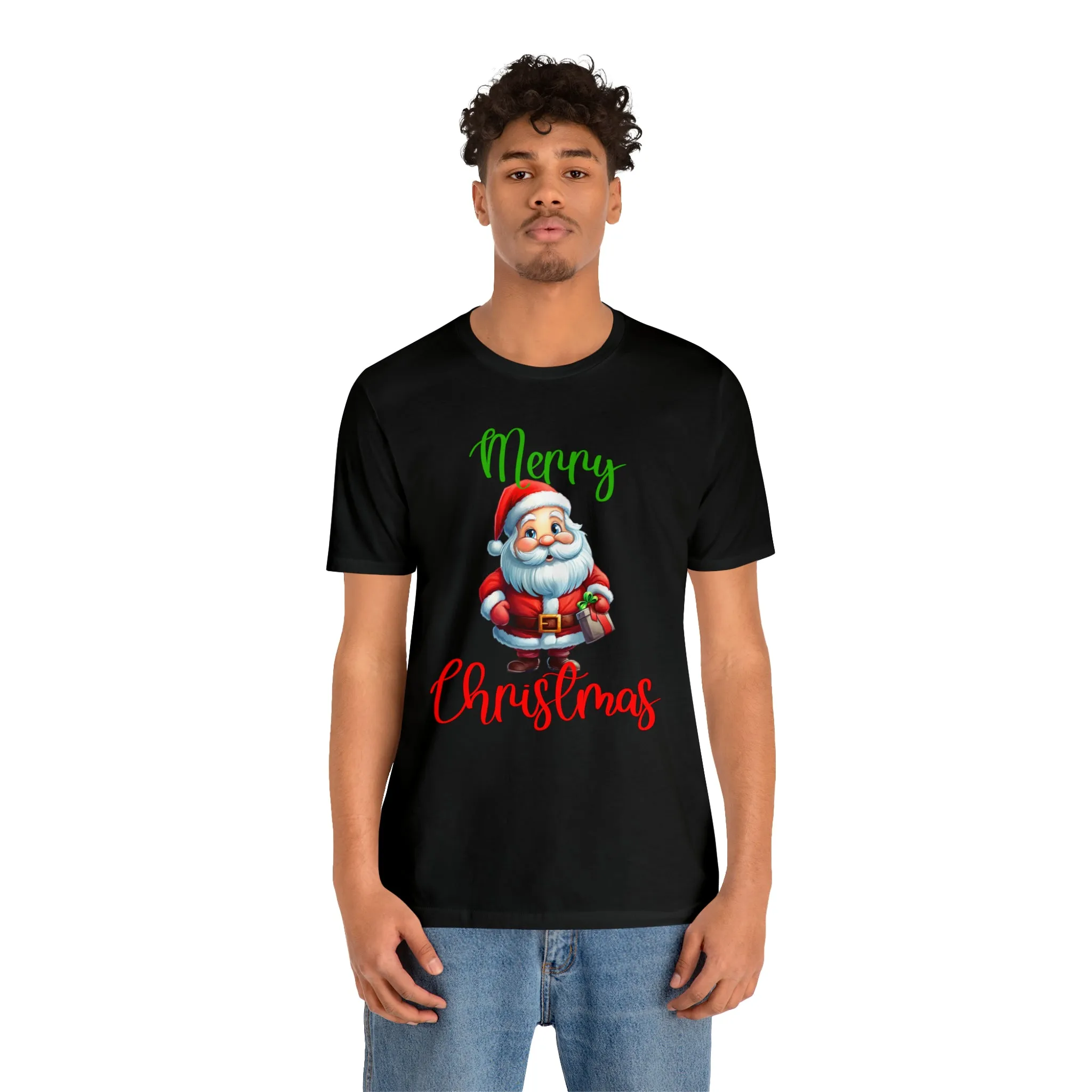 Merry Christmas from Santa T-Shirt | Festive XMas Tee |  Bella Canvas 3001 Unisex | Happy Holidays Short Sleeve Tshirt