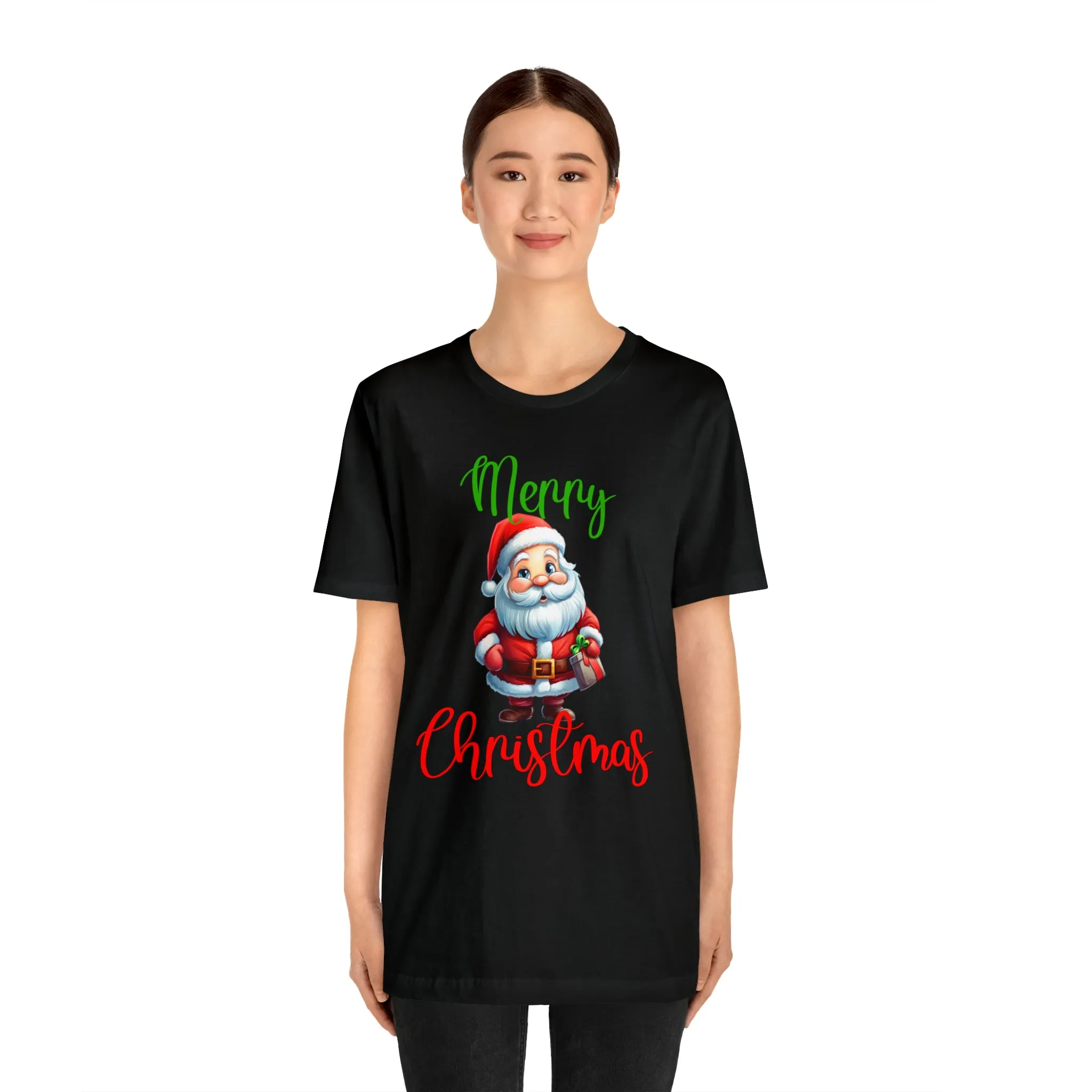 Merry Christmas from Santa T-Shirt | Festive XMas Tee |  Bella Canvas 3001 Unisex | Happy Holidays Short Sleeve Tshirt