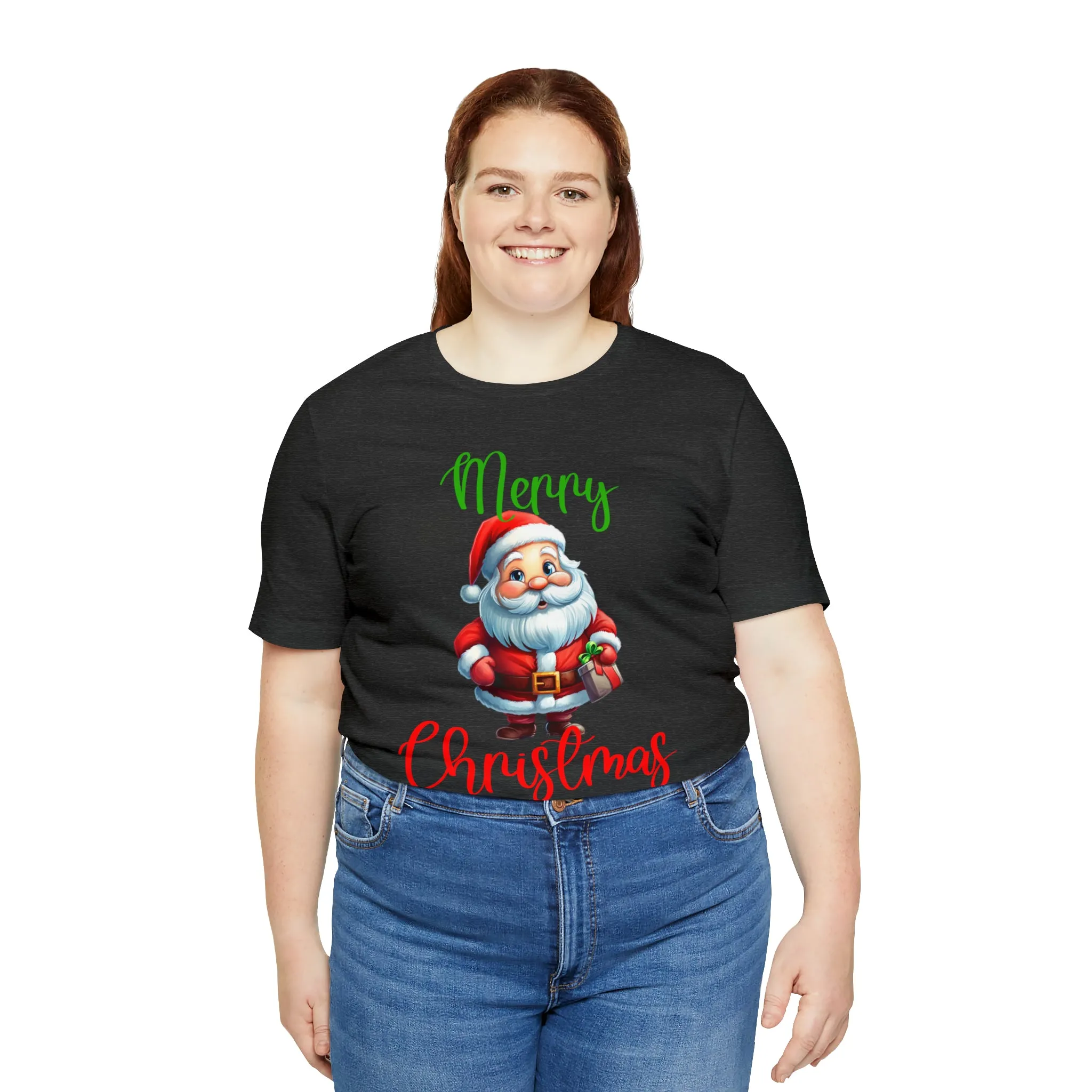 Merry Christmas from Santa T-Shirt | Festive XMas Tee |  Bella Canvas 3001 Unisex | Happy Holidays Short Sleeve Tshirt