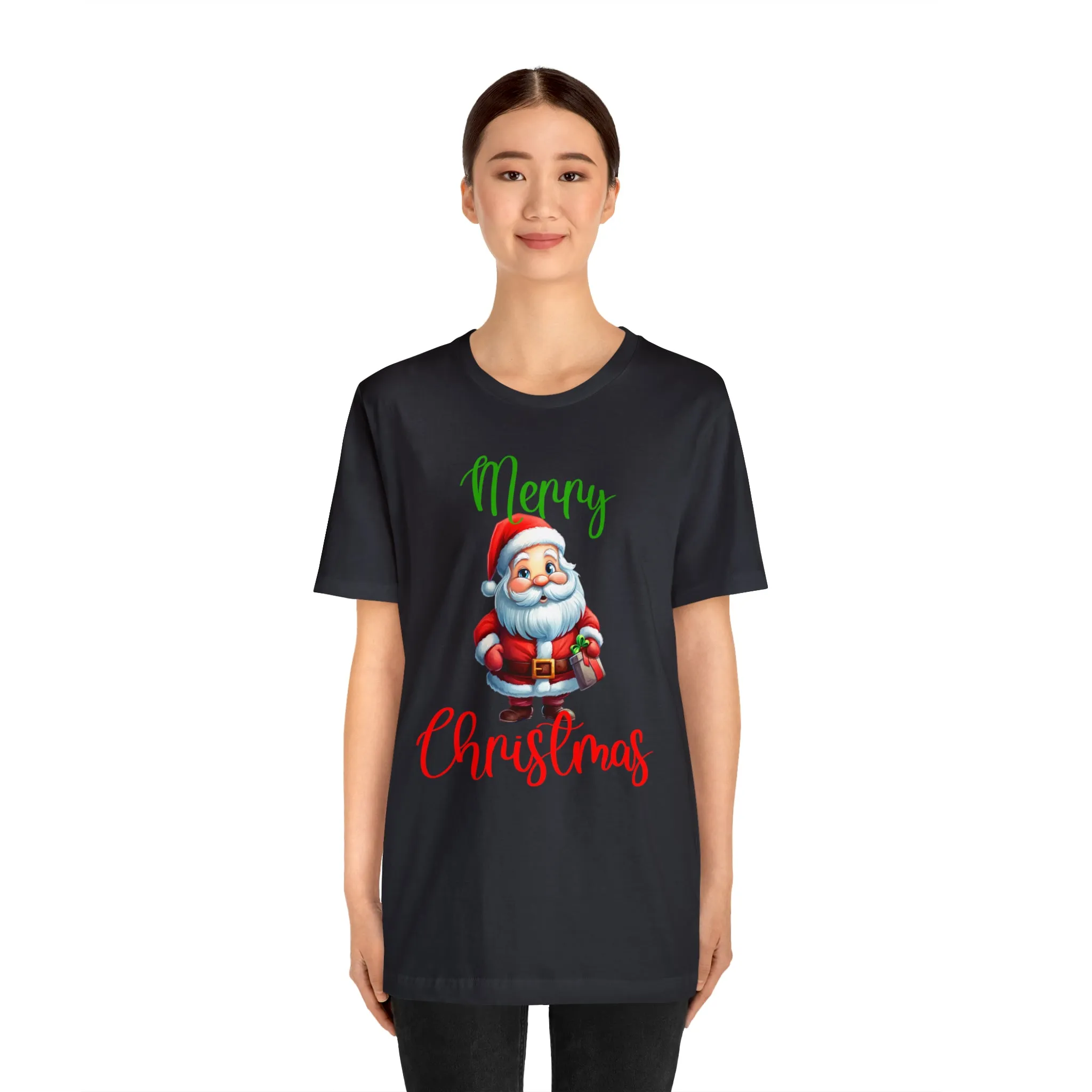 Merry Christmas from Santa T-Shirt | Festive XMas Tee |  Bella Canvas 3001 Unisex | Happy Holidays Short Sleeve Tshirt