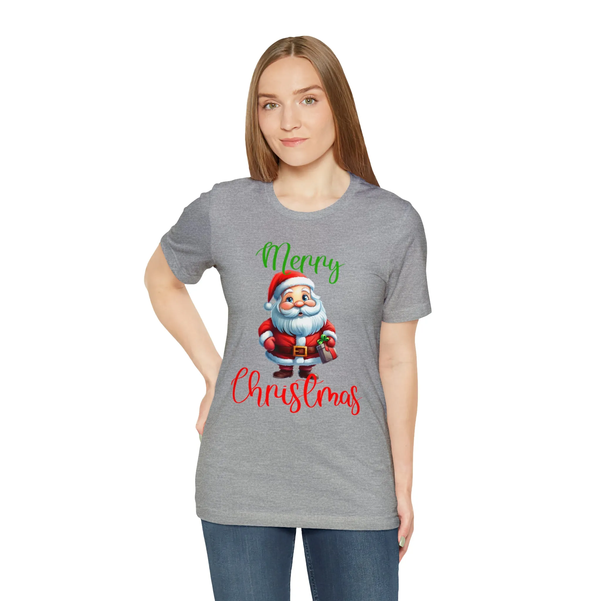 Merry Christmas from Santa T-Shirt | Festive XMas Tee |  Bella Canvas 3001 Unisex | Happy Holidays Short Sleeve Tshirt