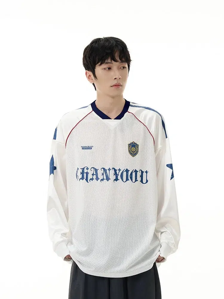 Mesh Breathable Long-Sleeve Pullover