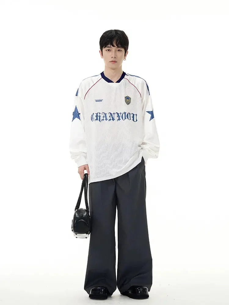 Mesh Breathable Long-Sleeve Pullover