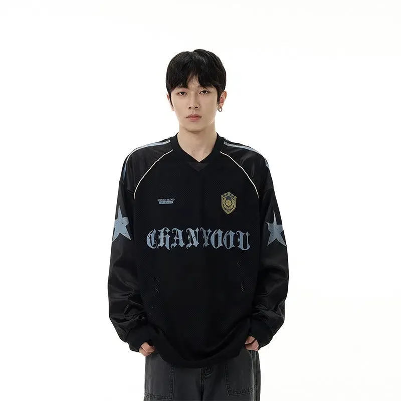 Mesh Breathable Long-Sleeve Pullover