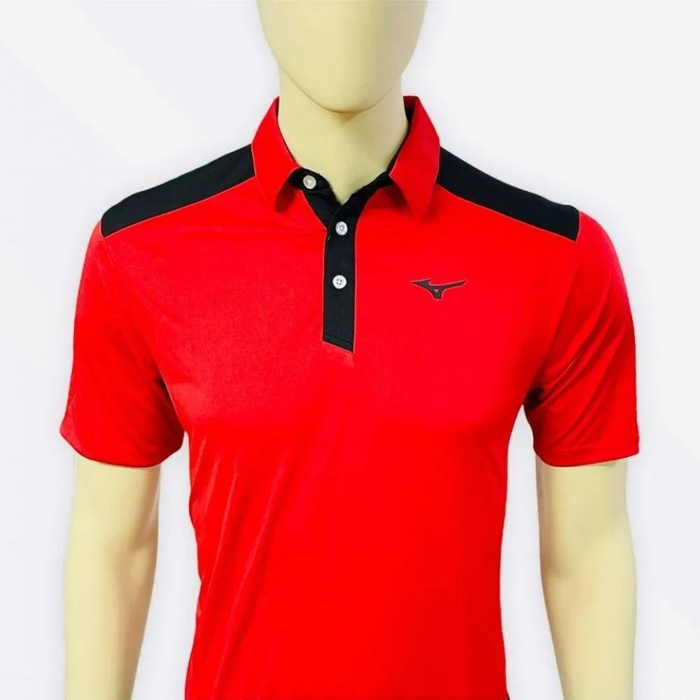 Mizuno Basic Contrast Yoke Polo T-Shirt