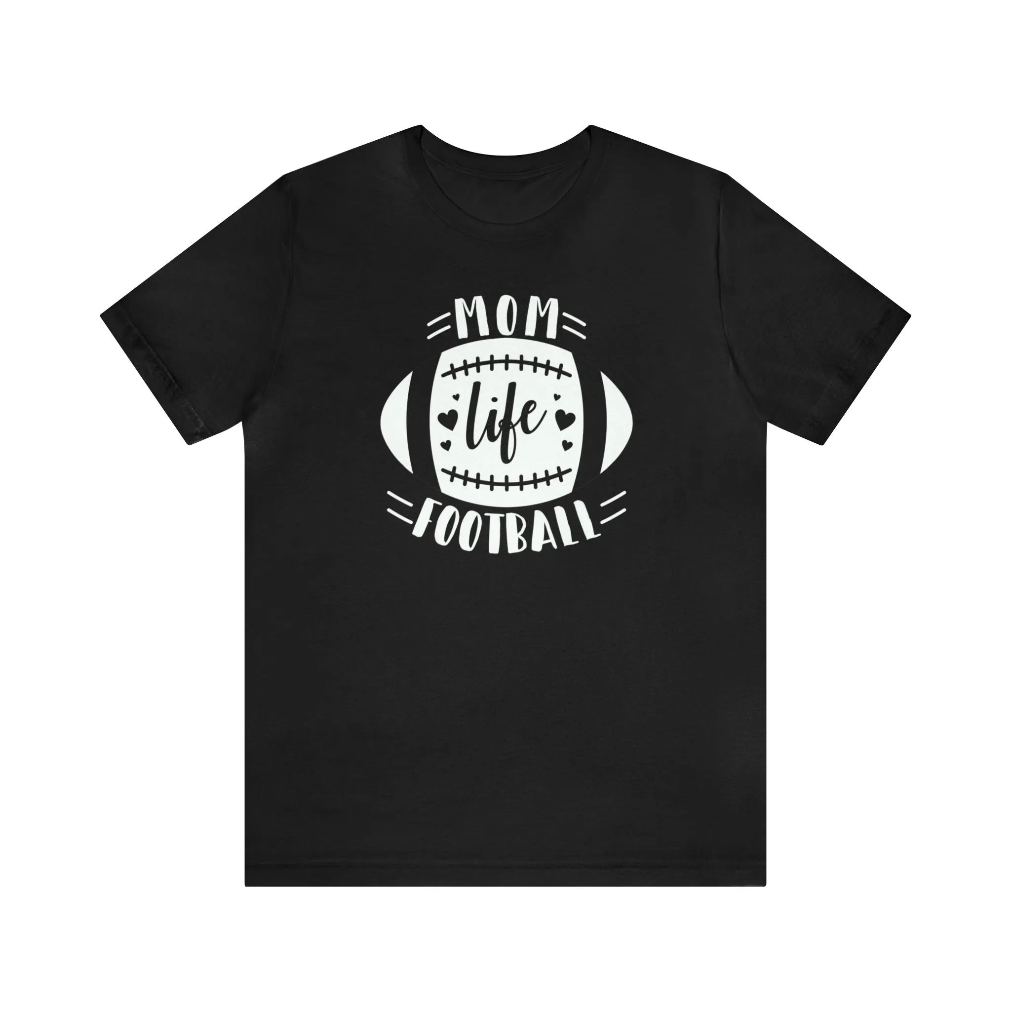Mom Life Football T-Shirt | Gridiron Tee |  Bella Canvas 3001 Unisex |  All-Star Mom Short Sleeve Tshirt