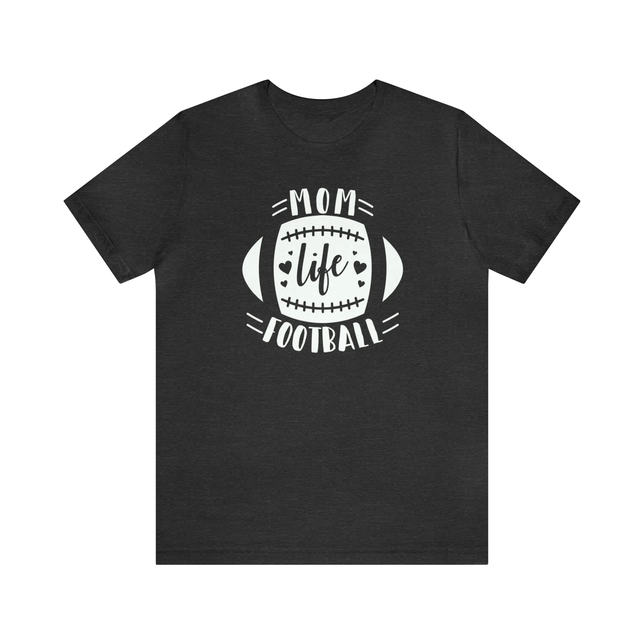 Mom Life Football T-Shirt | Gridiron Tee |  Bella Canvas 3001 Unisex |  All-Star Mom Short Sleeve Tshirt