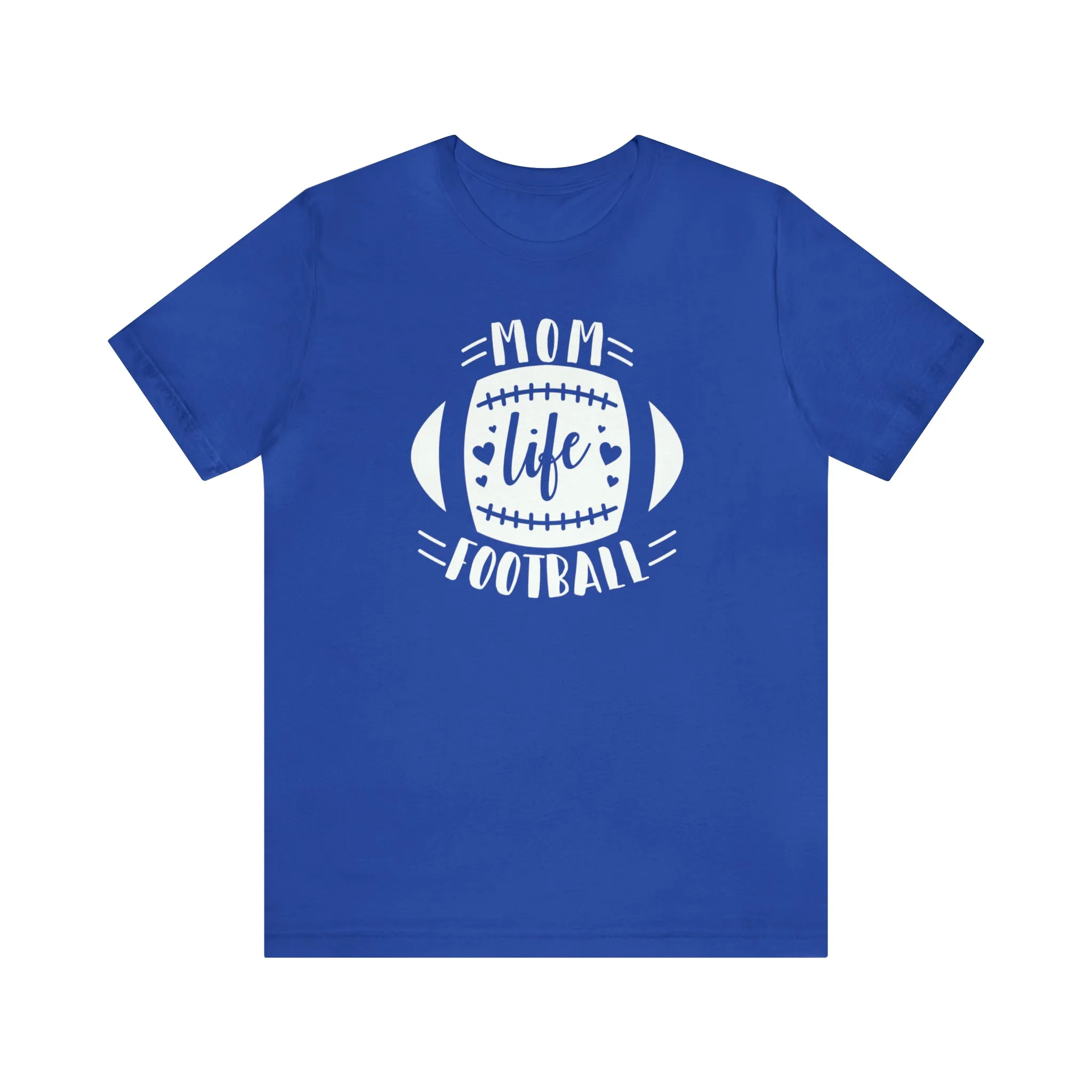 Mom Life Football T-Shirt | Gridiron Tee |  Bella Canvas 3001 Unisex |  All-Star Mom Short Sleeve Tshirt