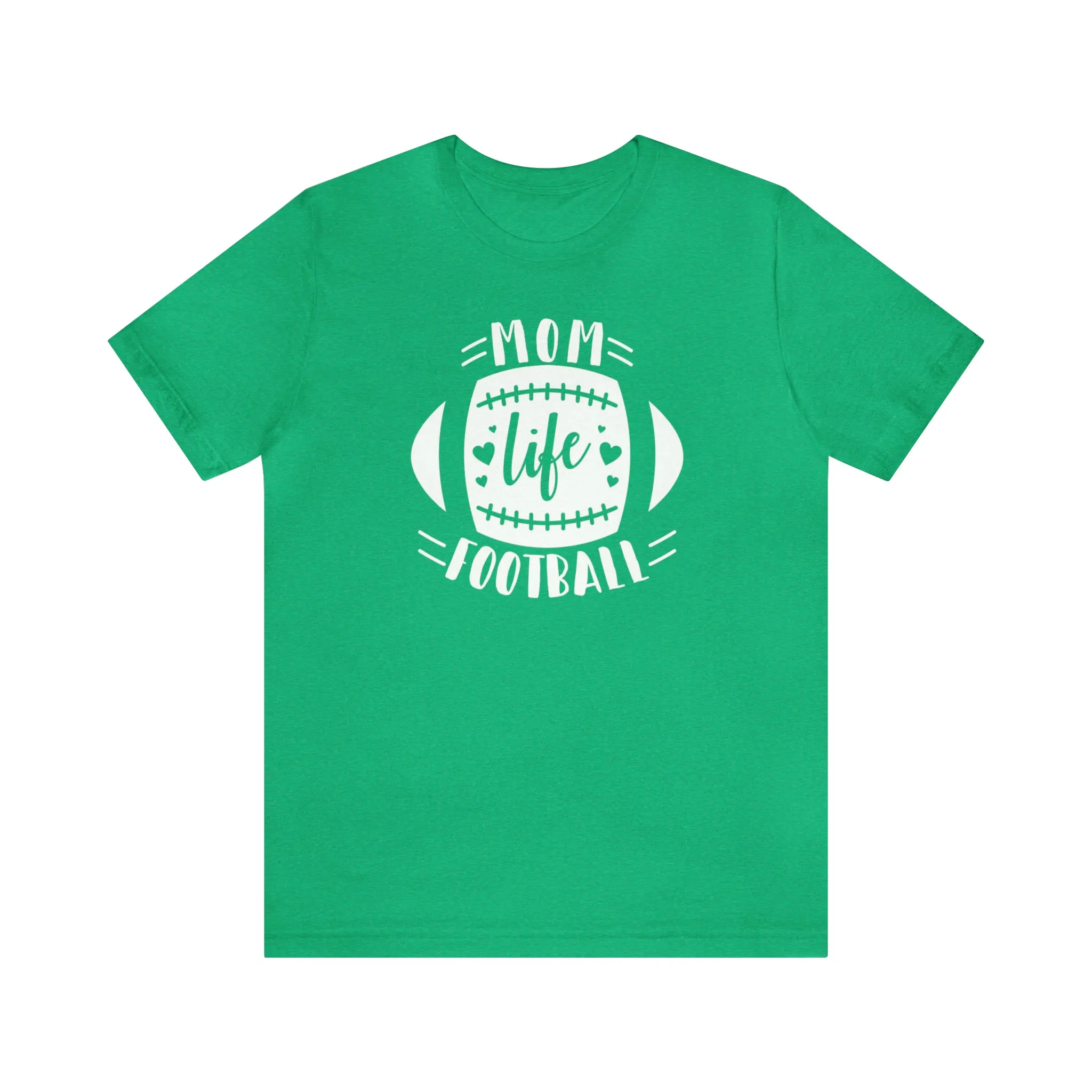 Mom Life Football T-Shirt | Gridiron Tee |  Bella Canvas 3001 Unisex |  All-Star Mom Short Sleeve Tshirt