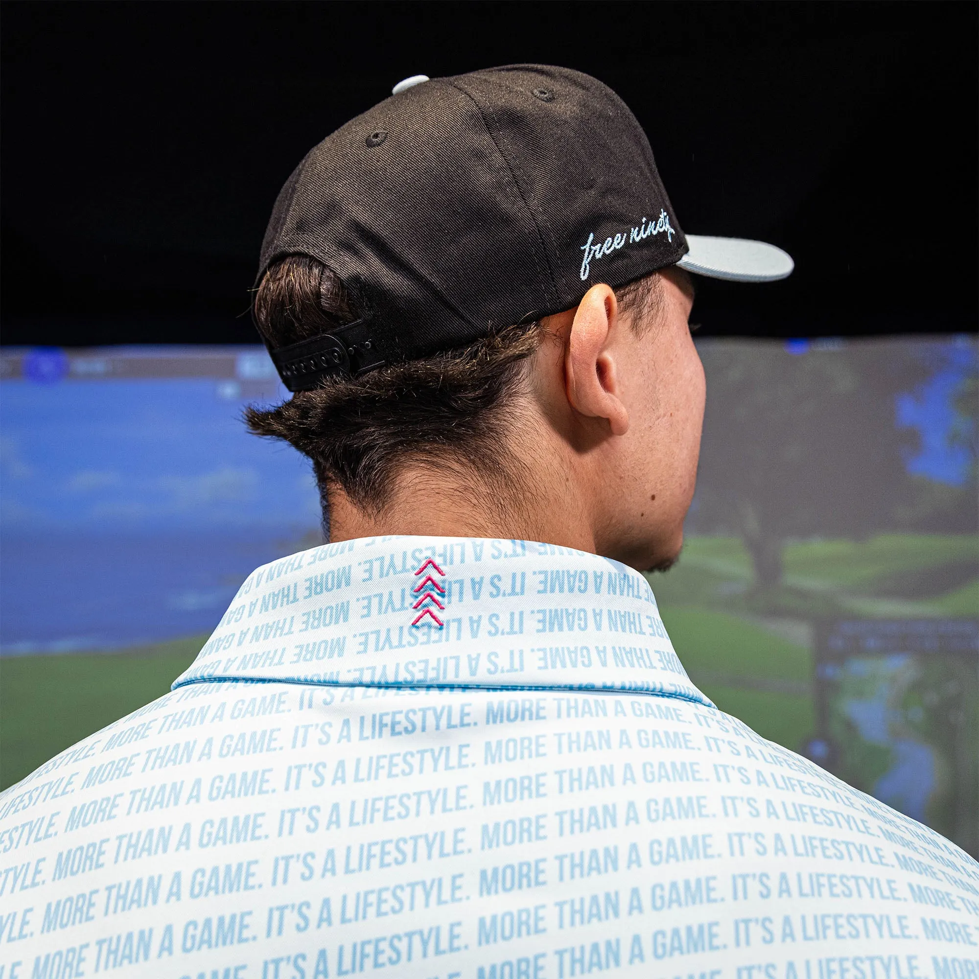 More Than a Game Gradient Polo - Cotton Candy Blue