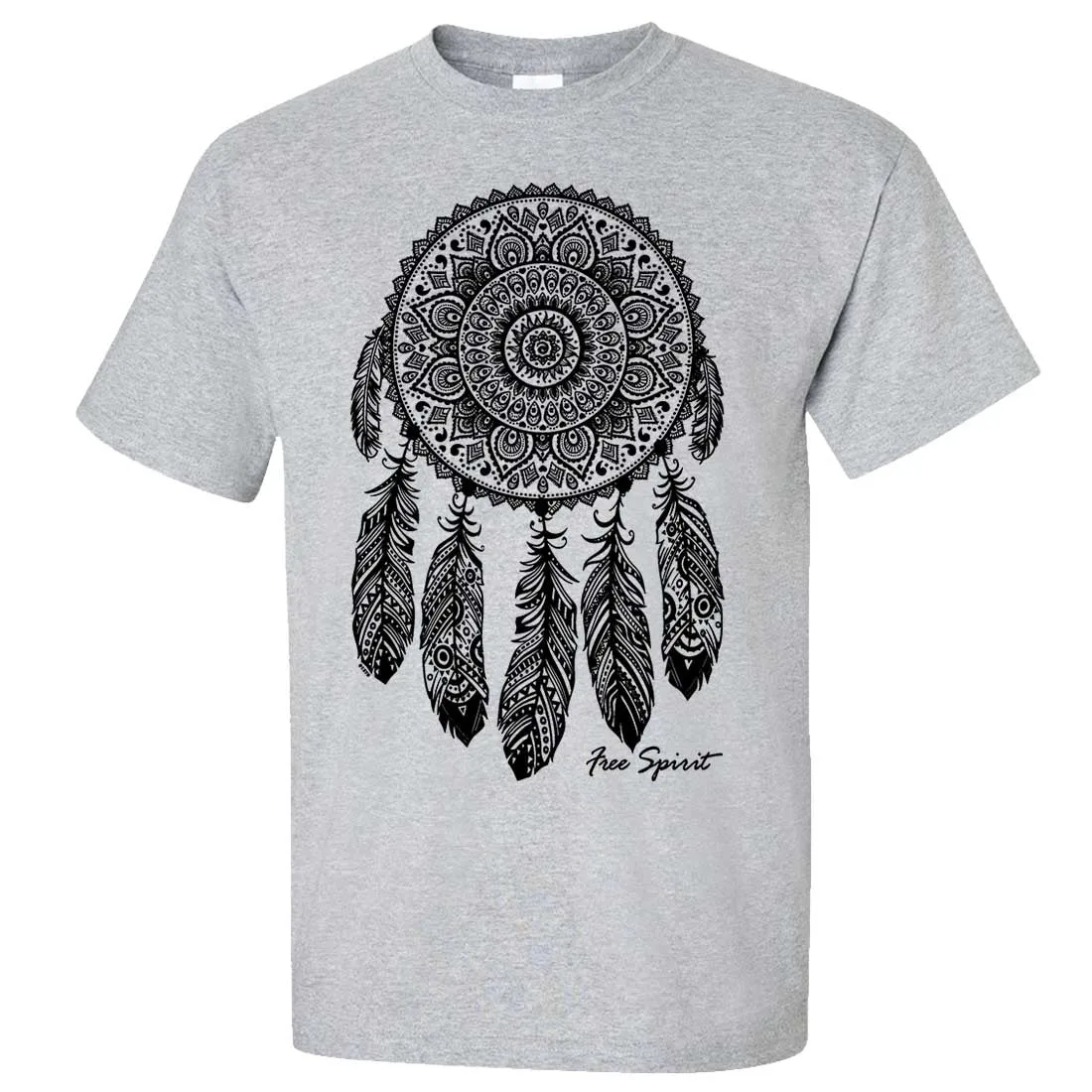 Native American Dreamcatcher Free Spirit Black Asst Colors T-shirt/tee