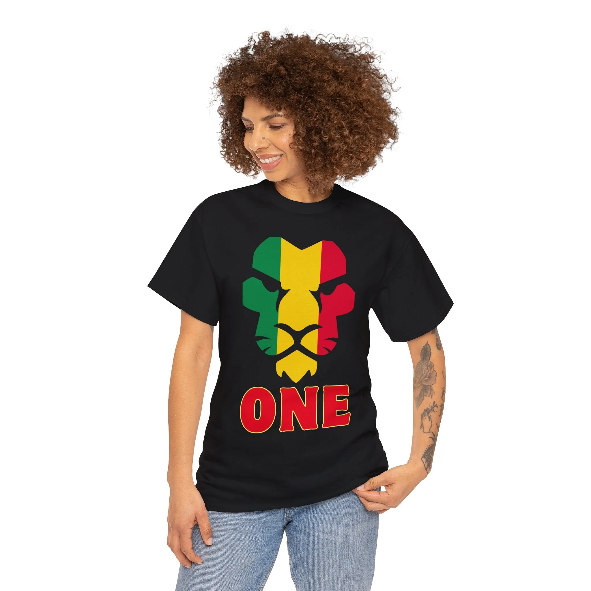 One (Design 2) - Unisex Heavy Cotton Tee