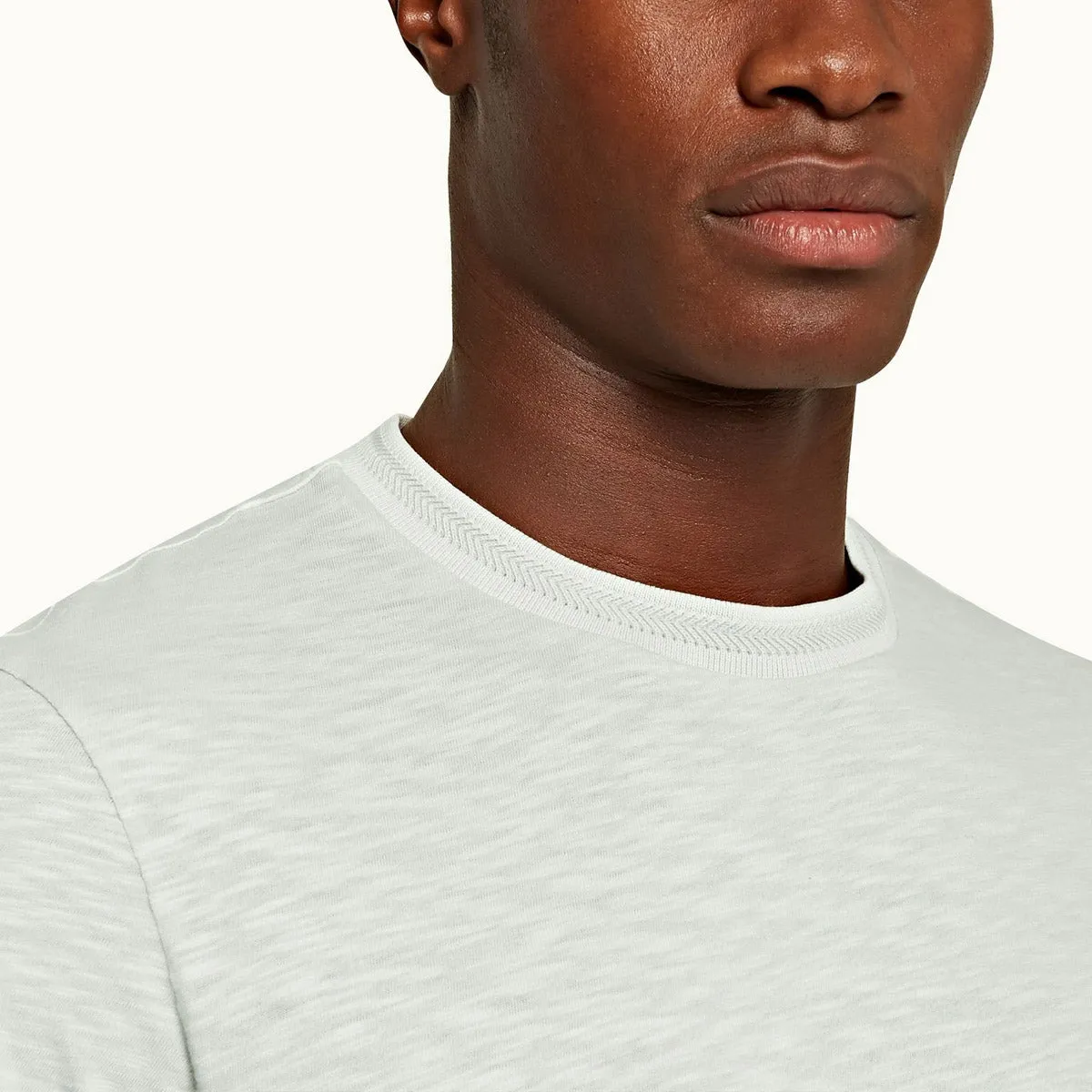 Orlebar Brown - Sammy GD Garment Dyed T-Shirt in Rock Salt