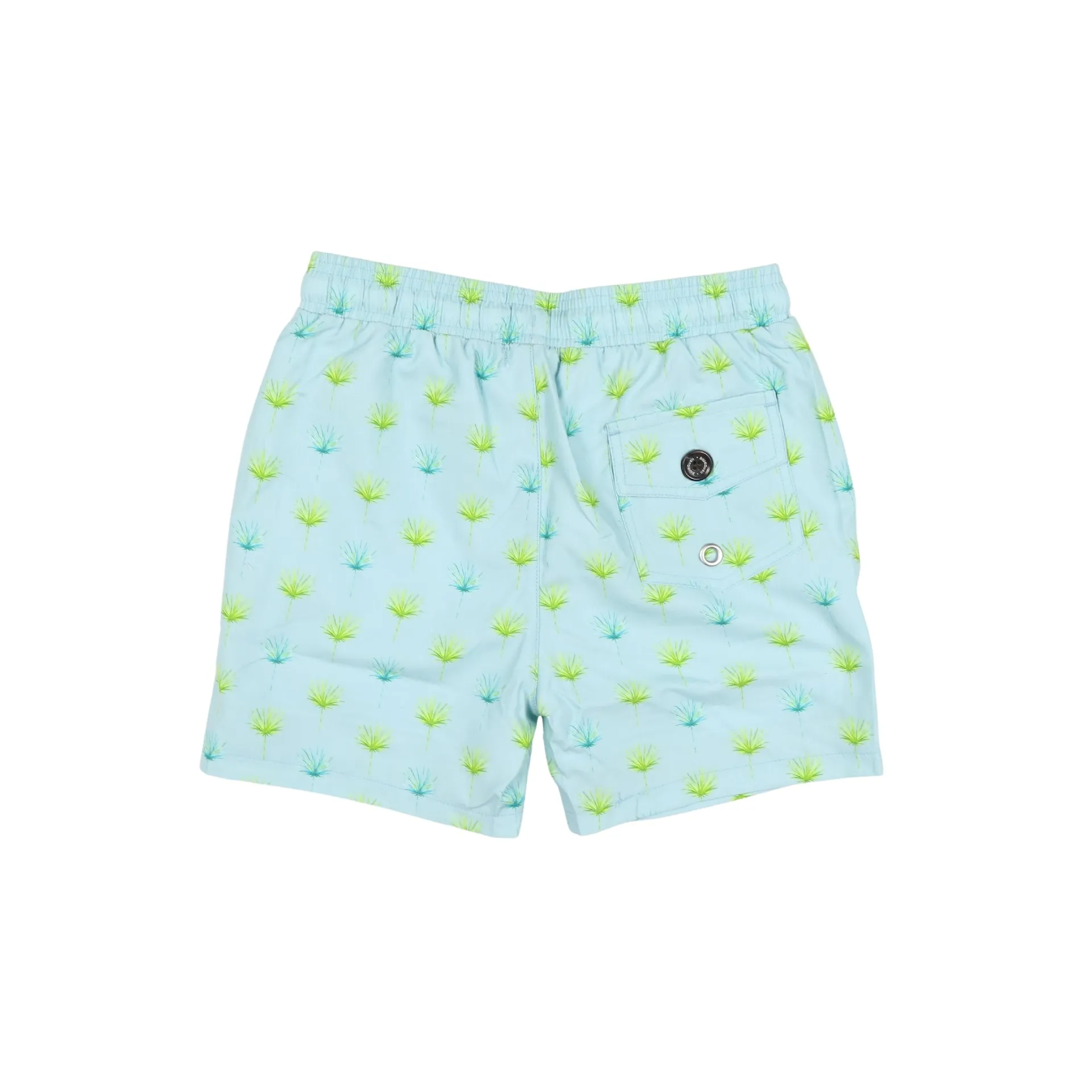 Palm Leaves Swim Trunk || Blue Quail