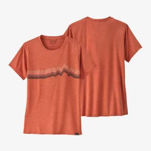 Patagonia Capilene Cool Daily Graphic Shirt Ridge Rise Stripe: Quartz Coral X-Dye